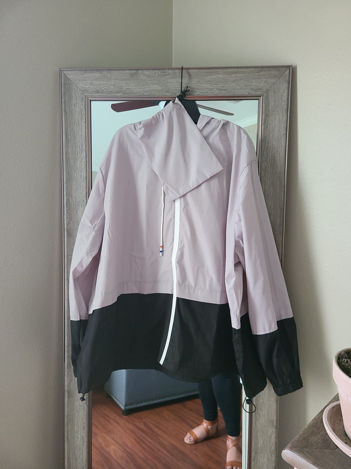 Plus Size Raincoat Women Waterproof Rain Jacket Packable Outdoor Hooded Windbreaker customer photo 2