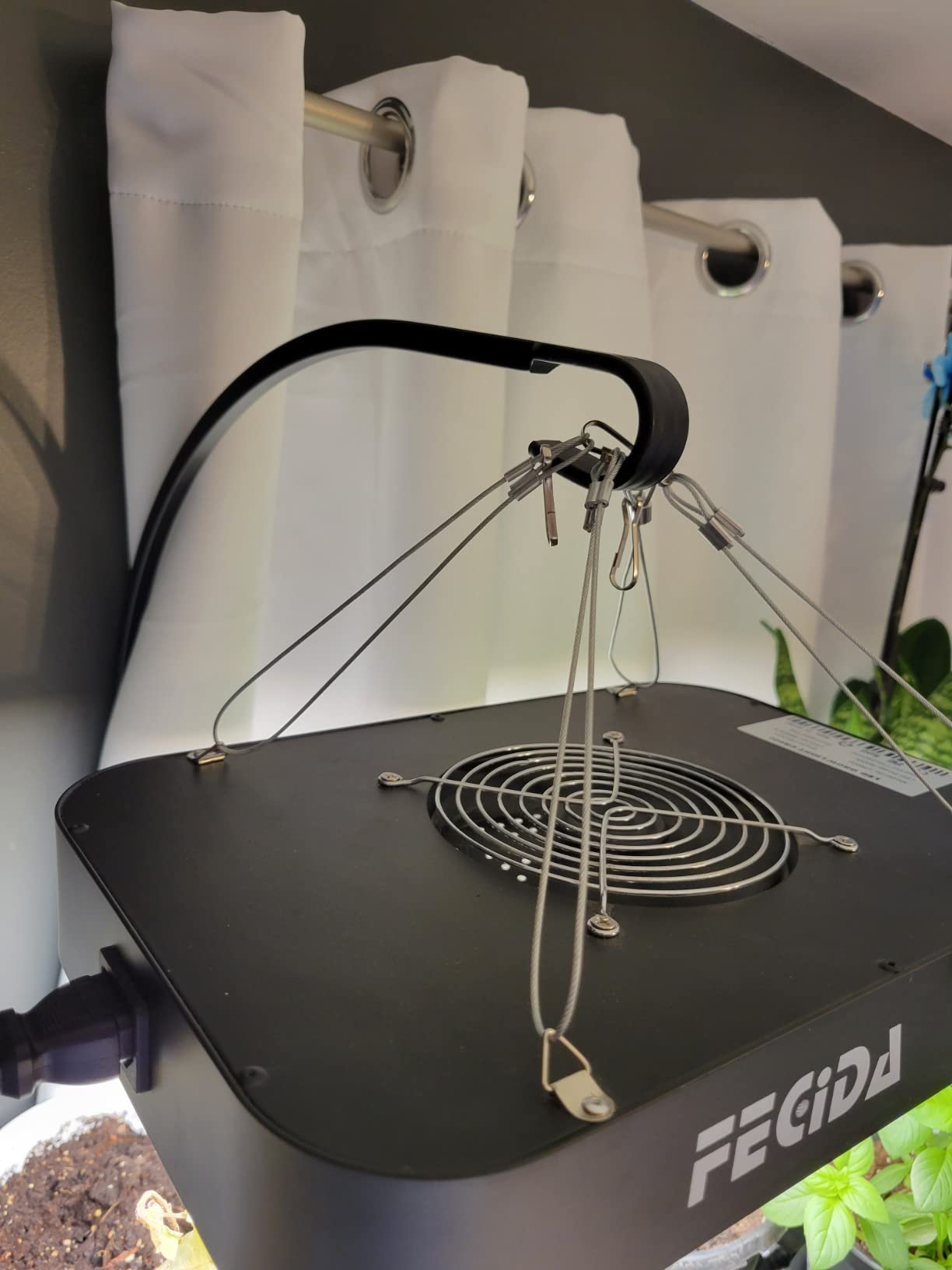 FECiDA 600W Equivalent Grow Light, 65W True Power, 0-100% Dimmable | Full Spectrum LED Grow Lights for Indoor Plants, Seed Starting, Seedlings, Daisy Chain, Quiet Cooling Fan customer photo 1
