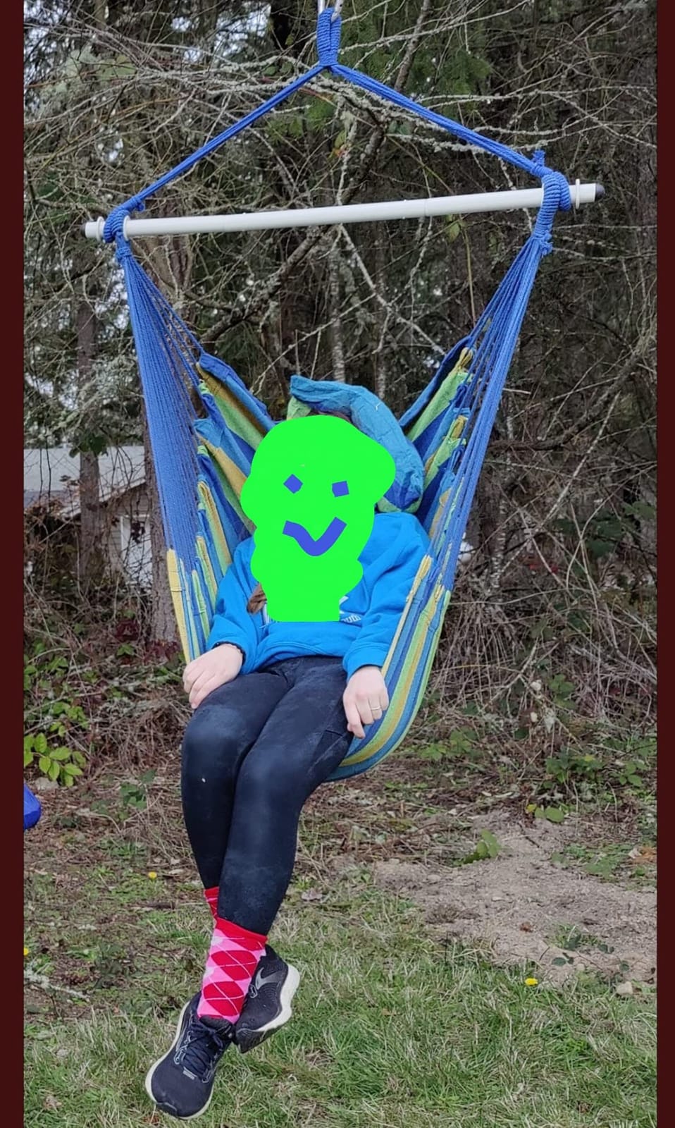 Highwild Hammock Chair Hanging Rope Swing - Max 500 Lbs - 2 Cushions Included customer photo 1