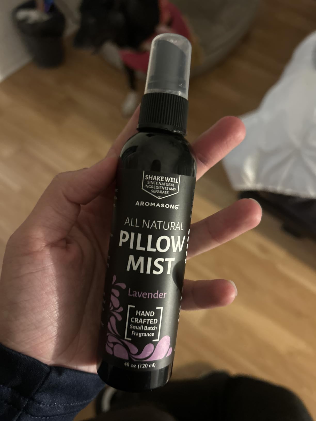 Aromasong Lavender Pillow Spray for Sleeping - All Natural Calming Linen & Bedtime Sleep Mist for Deep Sleep - Pillow Spray Aromatherapy with Botanical Essential Oils for Relaxing Stress customer photo 1