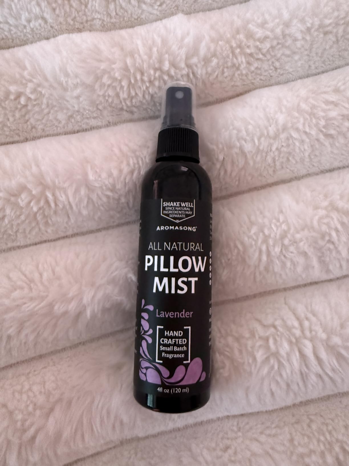 Aromasong Lavender Pillow Spray for Sleeping - All Natural Calming Linen & Bedtime Sleep Mist for Deep Sleep - Pillow Spray Aromatherapy with Botanical Essential Oils for Relaxing Stress customer photo 2