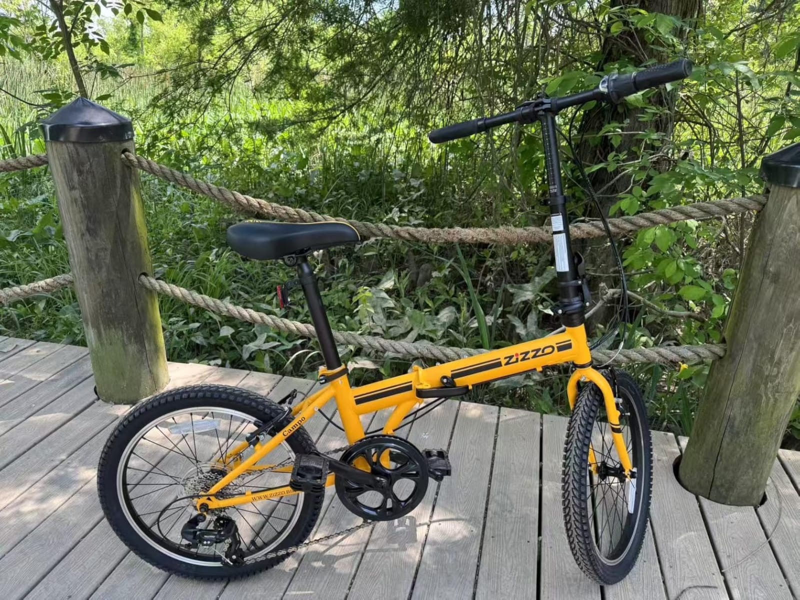 ZiZZO Campo 20 inch Folding Bike with 7-Speed, Adjustable Stem, Light Weight Frame customer photo 2