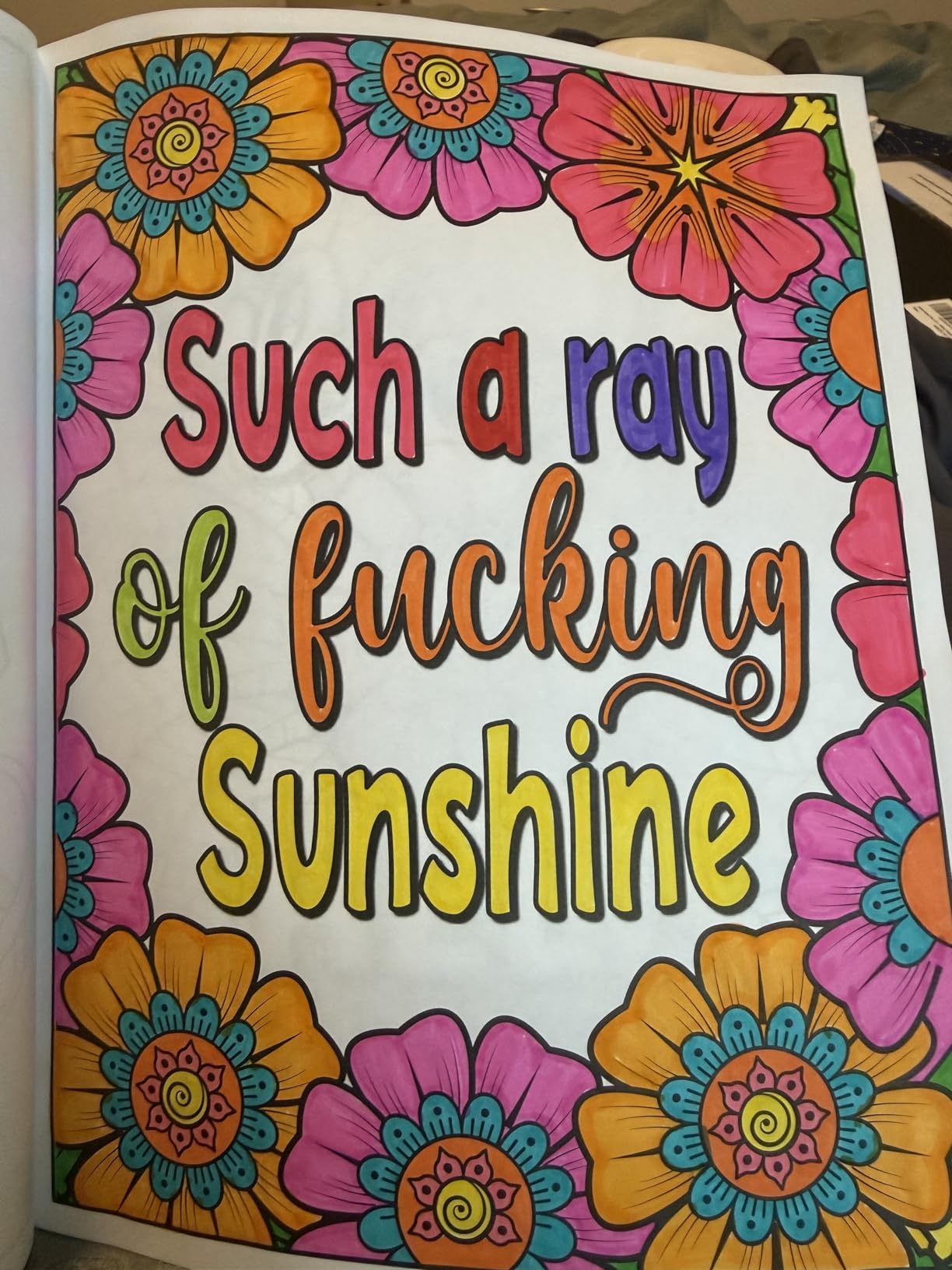 Adult Swear Words Coloring Book: Live, Laugh, Fuck Off: Swear Words Colouring Book for Adults | Sweary Coloring Book for Stress Relief and Relaxation | Adult Coloring Book Cuss Words customer photo 2