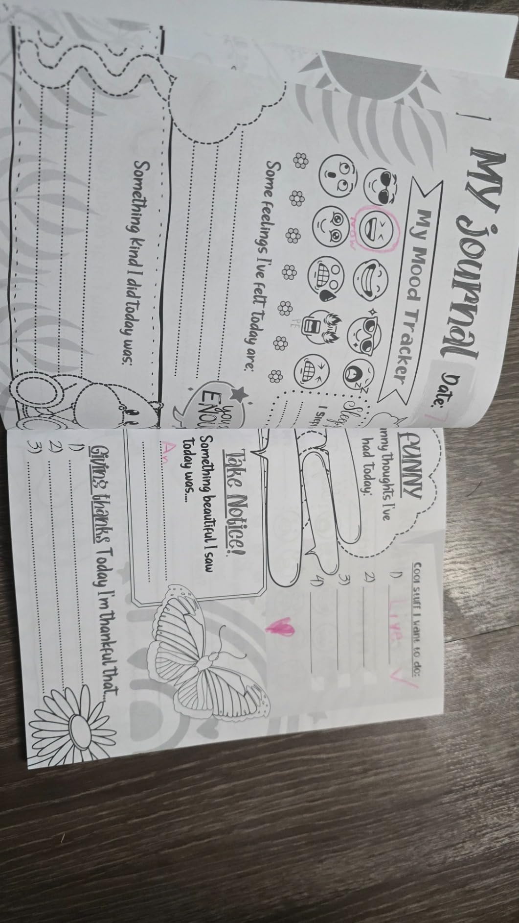 My Thoughts & Feelings Journal: Help Kids To Express Emotions, Practice Mindfulness, Gratitude & Positivity! customer photo 1