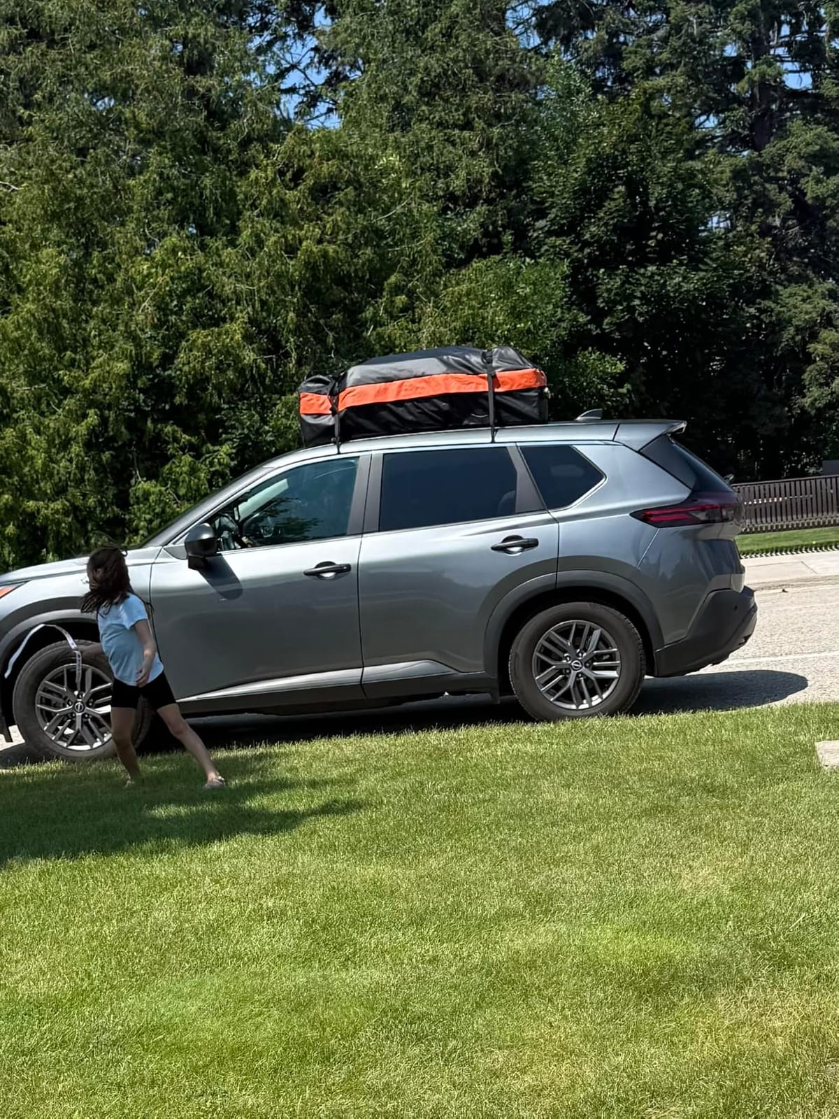 Car Rooftop Cargo Carrier Bag, 21 Cubic Feet 100% Waterproof Heavy Duty 840D Car Roof Bag for All Vehicle with/Without Racks customer photo 2