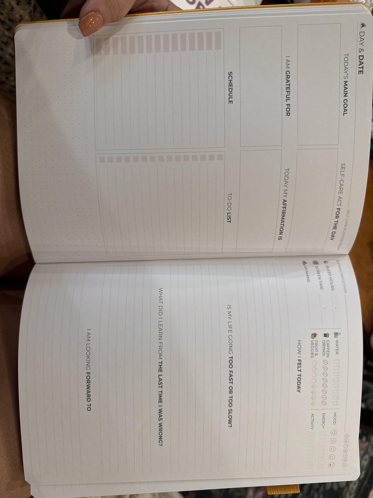 Clever Fox Self-Care Journal for Women, Daily Planner 5.8x8.3 Purple | 3-Month Mental Health Journal, Habit Tracker, Wellness Journaling, Gratitude & Mood Log customer photo 2