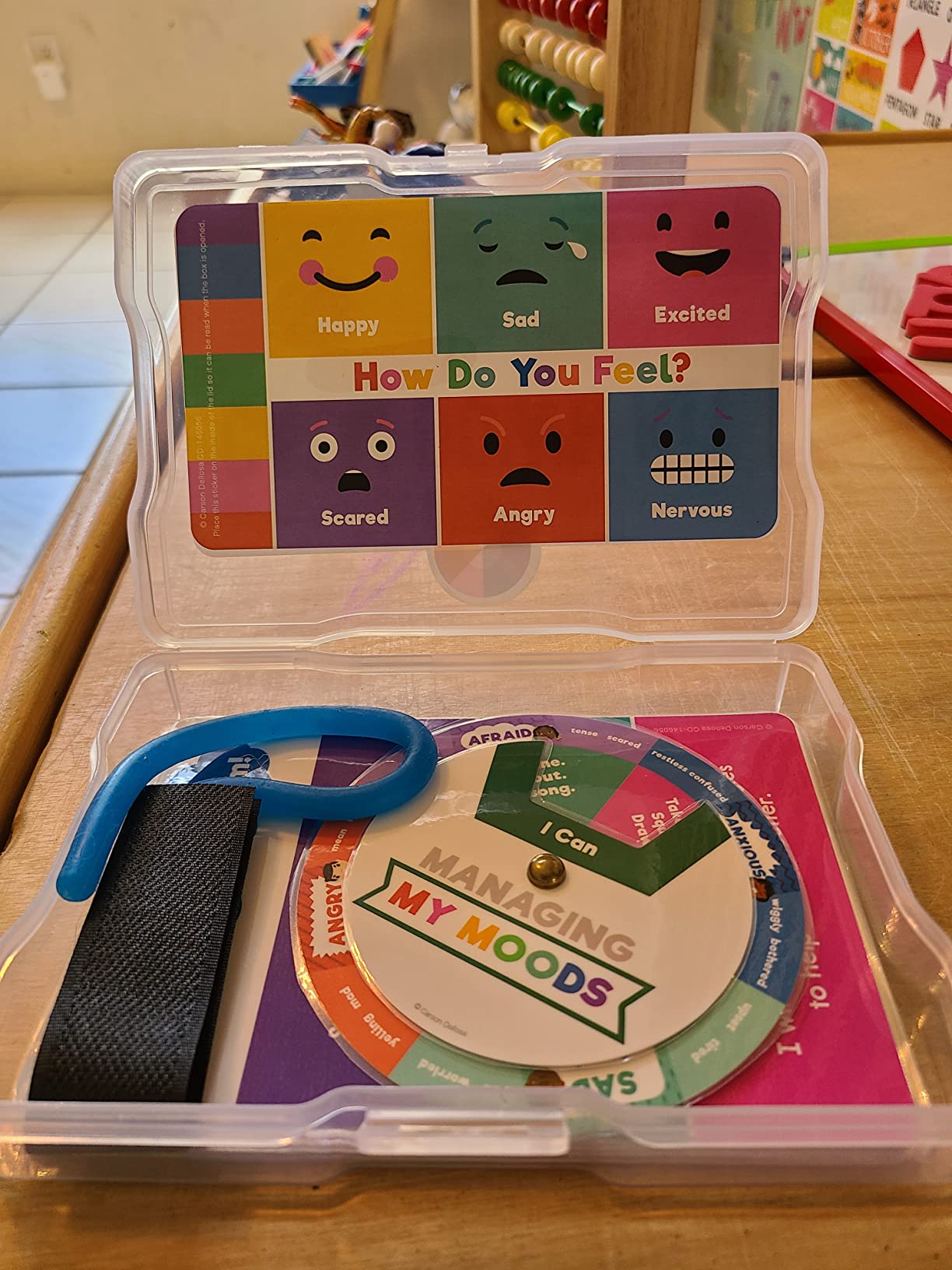 Carson Dellosa Calming Corner Tool Kit, Classroom Emotion Wheel Sensory Set | 10-Piece Calm Down Corner Supplies Include Kids Anxiety Relief Items & Feelings Chart for Preschool & Elementary School customer photo 1
