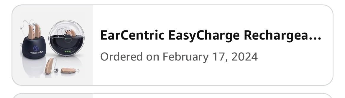 EarCentric EasyCharge Rechargeable Hearing Aids for Seniors and Adults, Pair with Desktop Charger and Portable Charging Case, Behind-the-Ear BTE OTC Hearing Aids with Noise Reduction, Beige customer photo 1