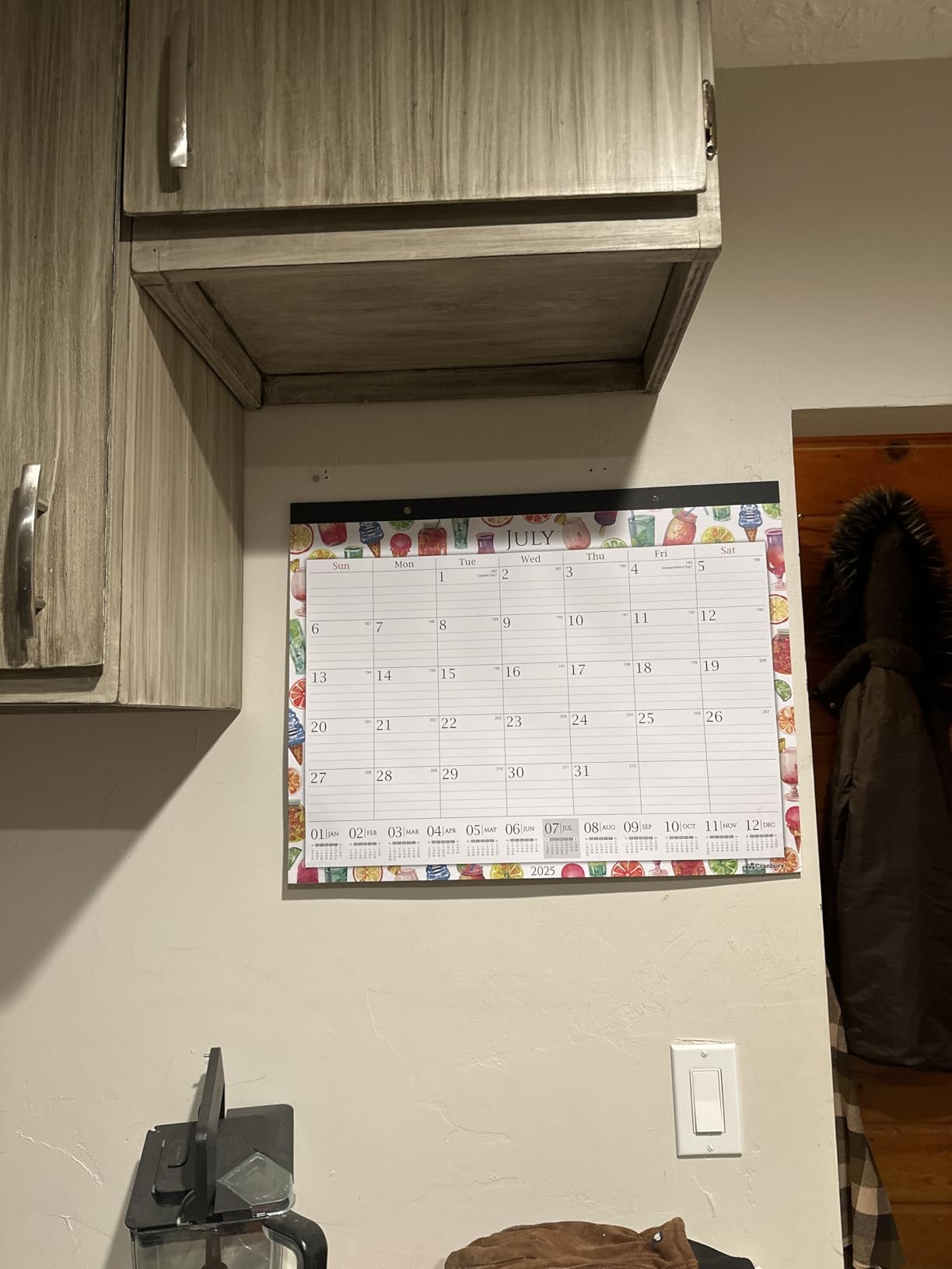 CRANBURY 2026-2027 Desk Calendar 22x17, 18-Month Wall Planner | Large 22x17 monthly calendar with spacious writing blocks keeps schedules, deadlines, and events organized customer photo 1