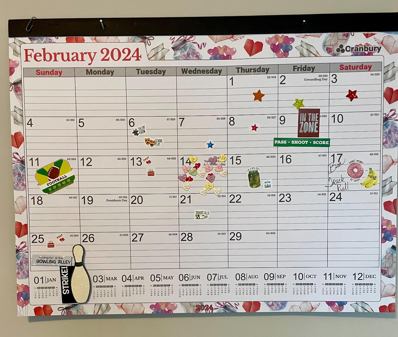 CRANBURY 2026-2027 Desk Calendar 22x17, 18-Month Wall Planner | Large 22x17 monthly calendar with spacious writing blocks keeps schedules, deadlines, and events organized customer photo 2