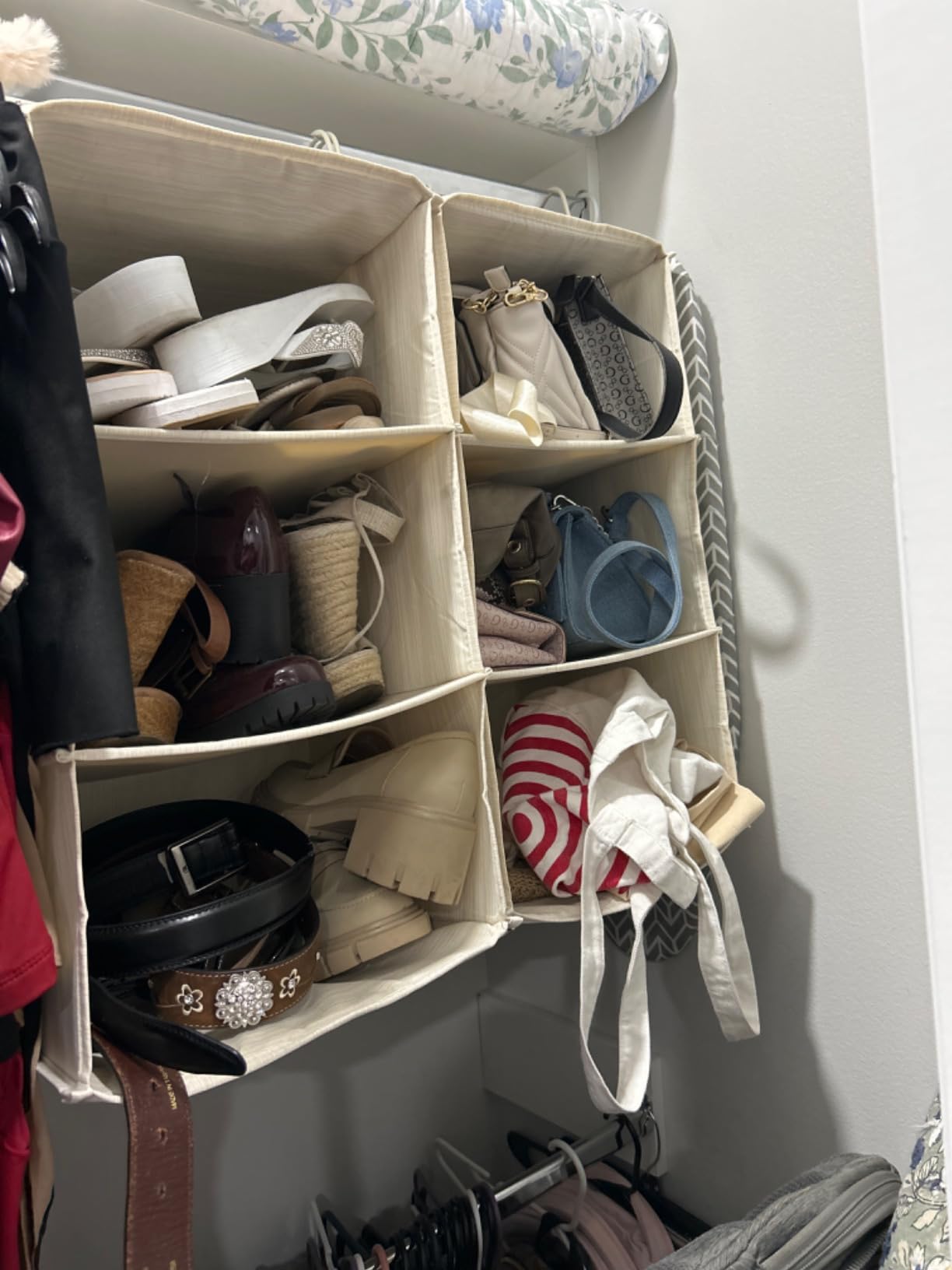 StorageWorks 6-Shelf Closet Organizers, Two 3-Shelf Separable Hanging Shelves for Closet customer photo 1