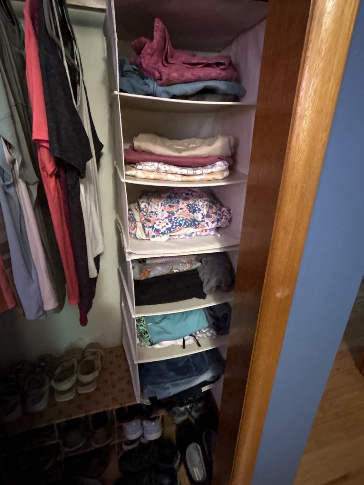 StorageWorks 6-Shelf Closet Organizers, Two 3-Shelf Separable Hanging Shelves for Closet customer photo 2
