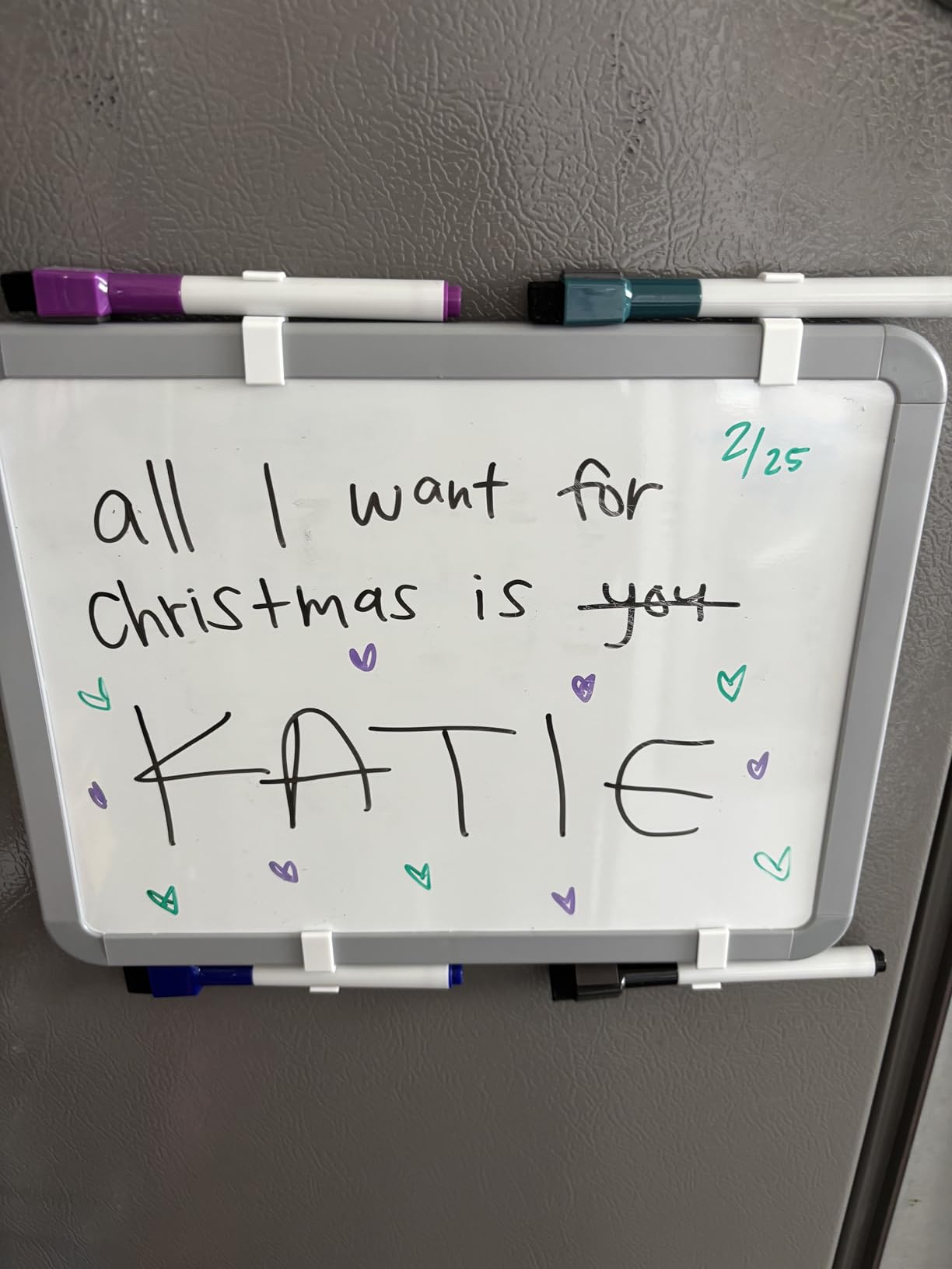 VUSIGN Small Dry Erase Whiteboard, 8.5 x 11 Inches White Board for Kids, Students, Fridge, Locker, Mini Dry Erase Board | Includes 4 Dry Erase Markers customer photo 1