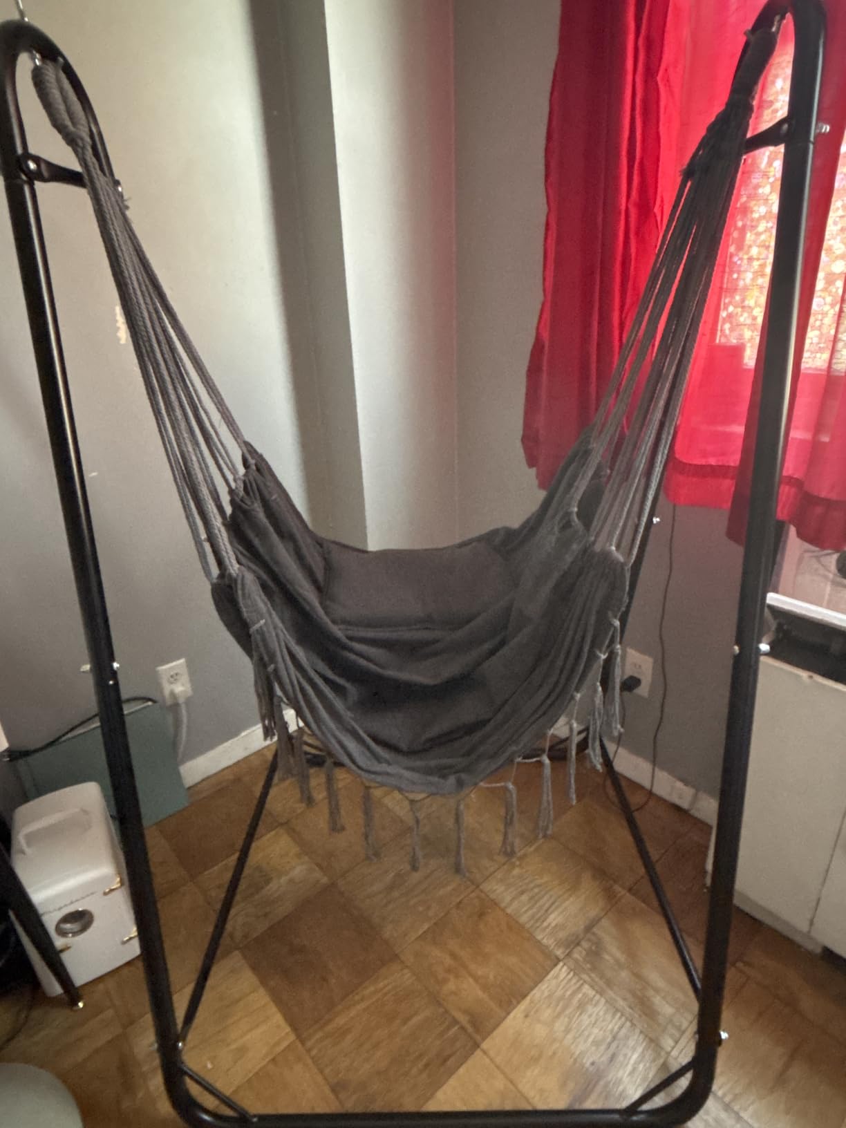 TOREVISIOR Hammock Chair with Stand, 350 lbs Swing Chair for Indoor Outdoor customer photo 1