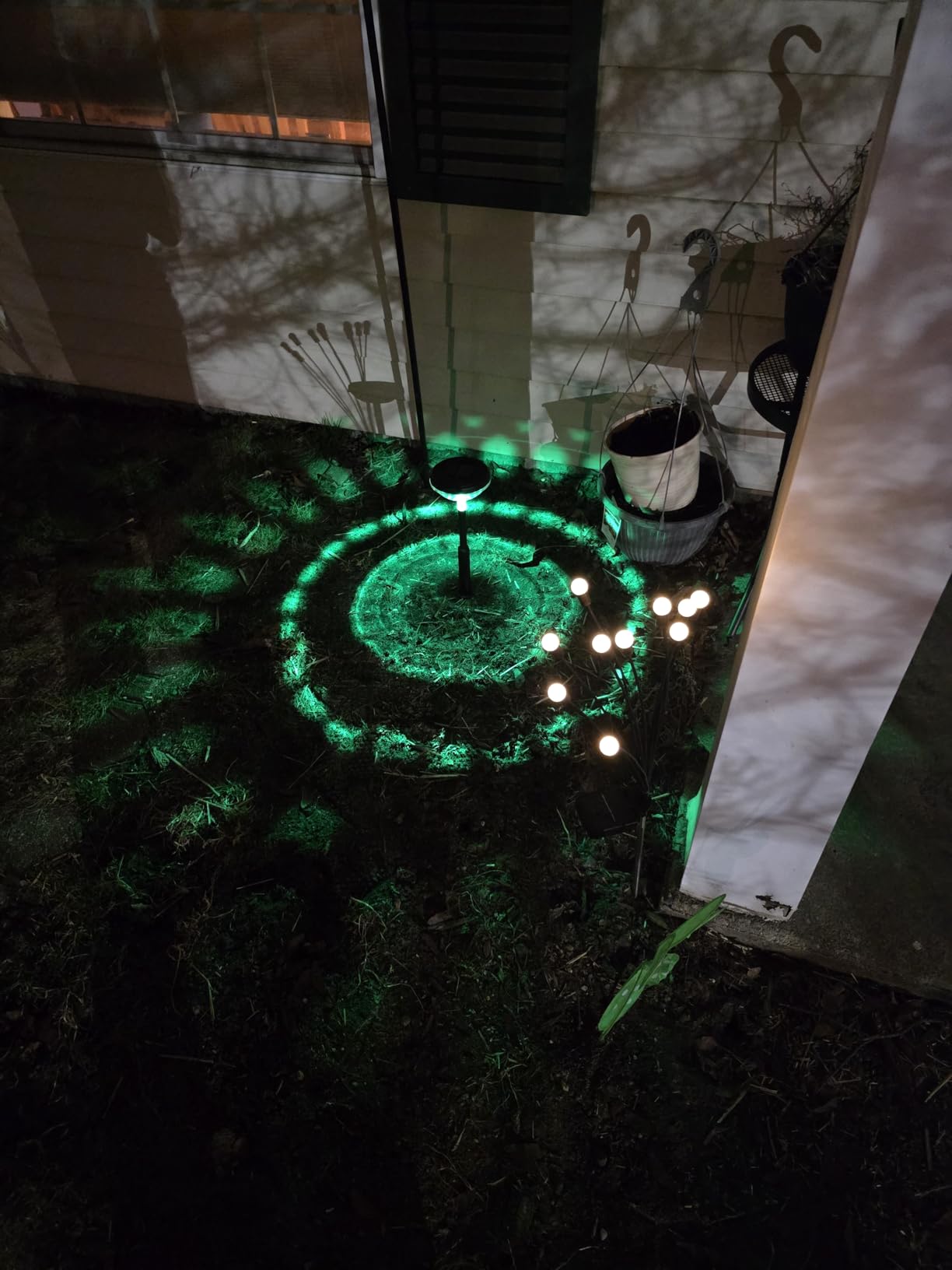 Nupostai 8 Pack Solar Pathway Lights, Multicolor & Warm White LED, IP67 Waterproof, Outdoor Garden Yard Lawn Landscape Decorative customer photo 2