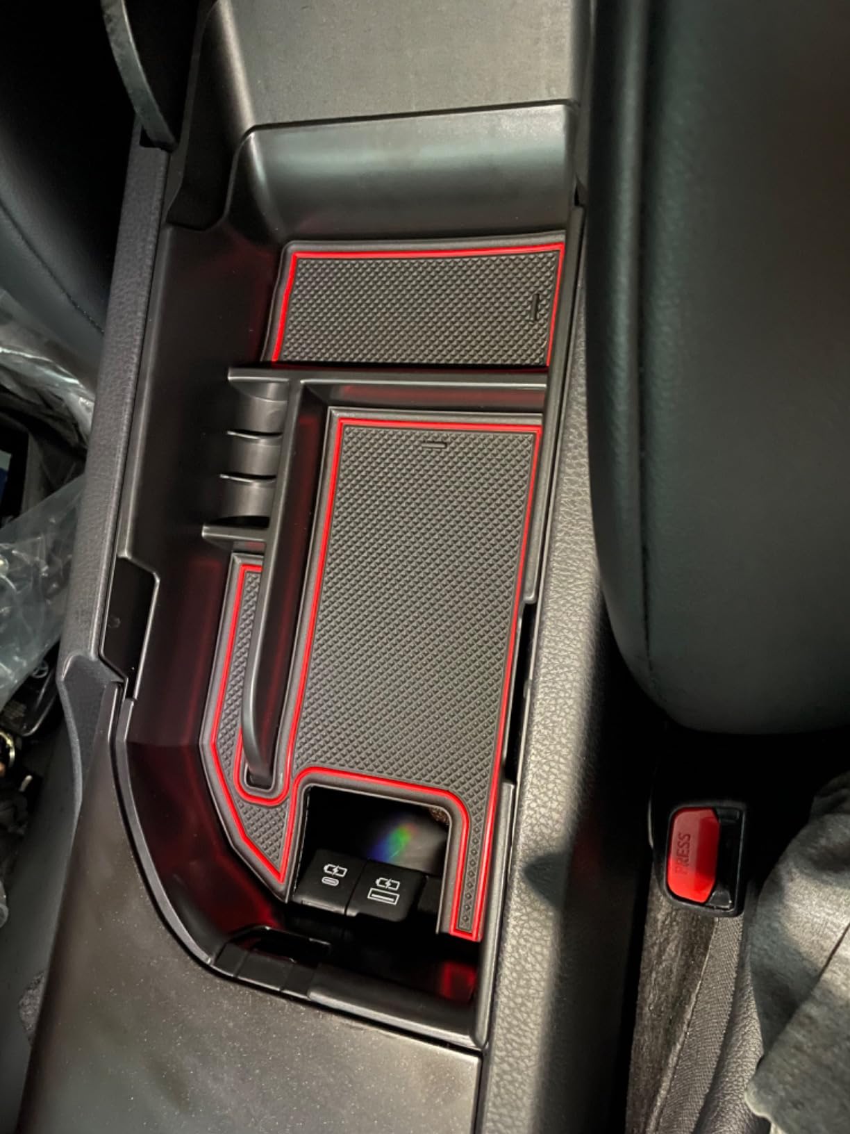 Center Console Organizer Tray for 2020-2024 Toyota Camry LE SE / XLE XSE | Accessories For 2018-2024 Toyota Camry XLE XSE, Camry LE SE 2020-2024 Armrest Storage Box Console Insert Tray, Dual USB Ports customer photo 1