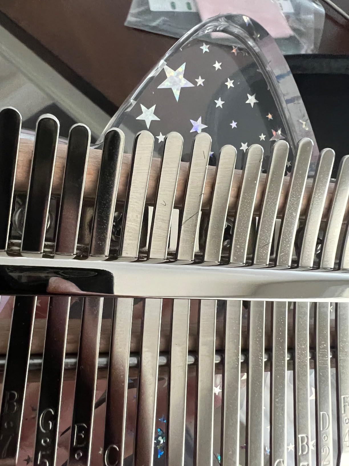 Cute Kalimba Thumb Piano 17 Keys-Star Crystal Acrylic Finger Piano-Portable Mbira Musical Instruments Cute Christmas Gift with Tune Hammer and Study Instruction for Adults Beginners customer photo 2