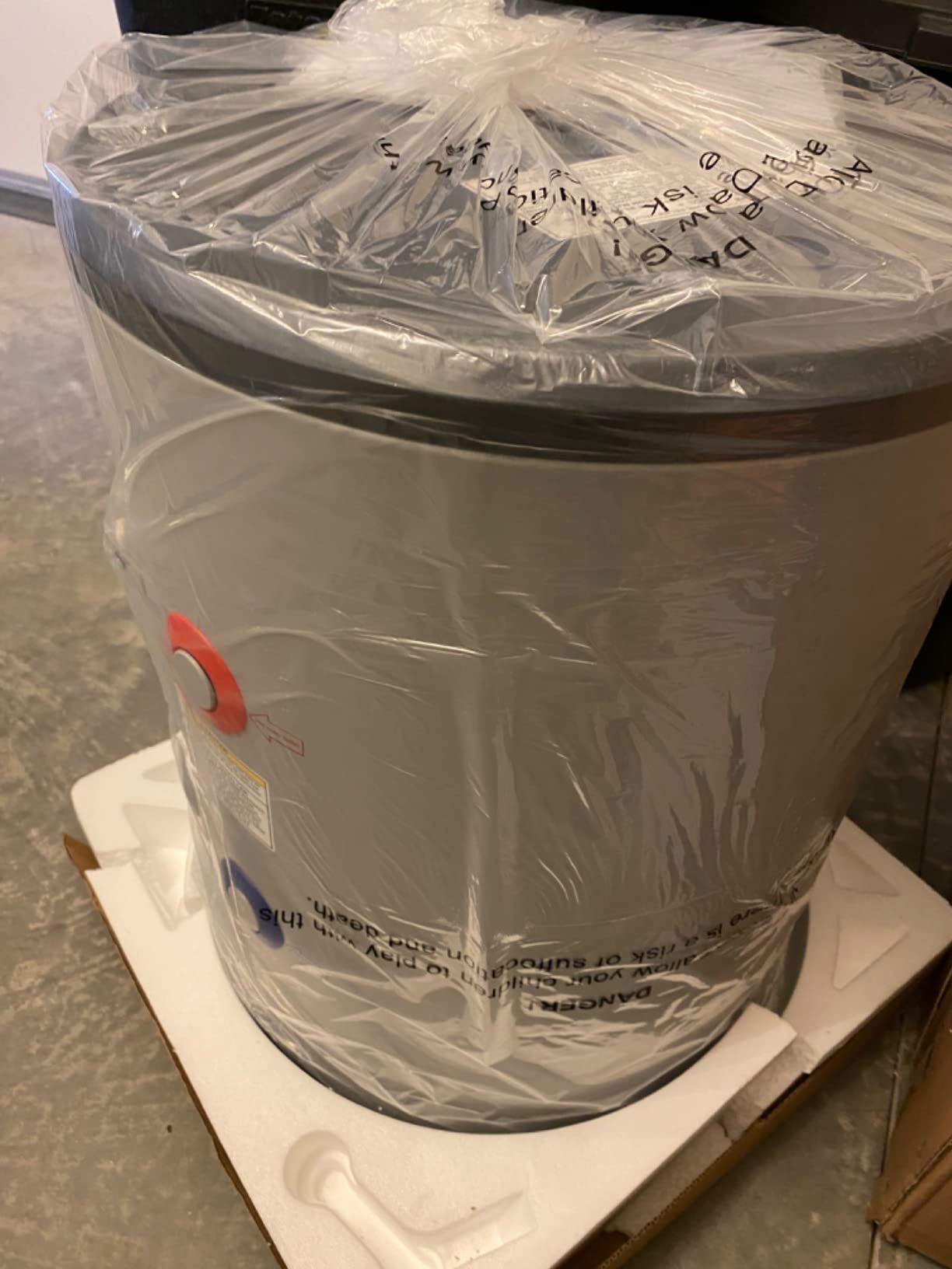 GE Appliances 18 Gallon Versatile Plug and Play Electric Water Heater with Adjustable Thermostat, Easily Installs Where You Want It, 120 Volt customer photo 2