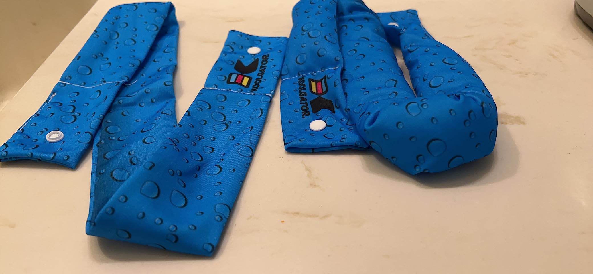 KOOLGATOR Evaporative Cooling Neck Wrap, Blue Paisley, 1 Pack | Reusable Neck Cooler with Long Lasting Relief During Hot Weather Activities, Sports, & Outdoor Work customer photo 2