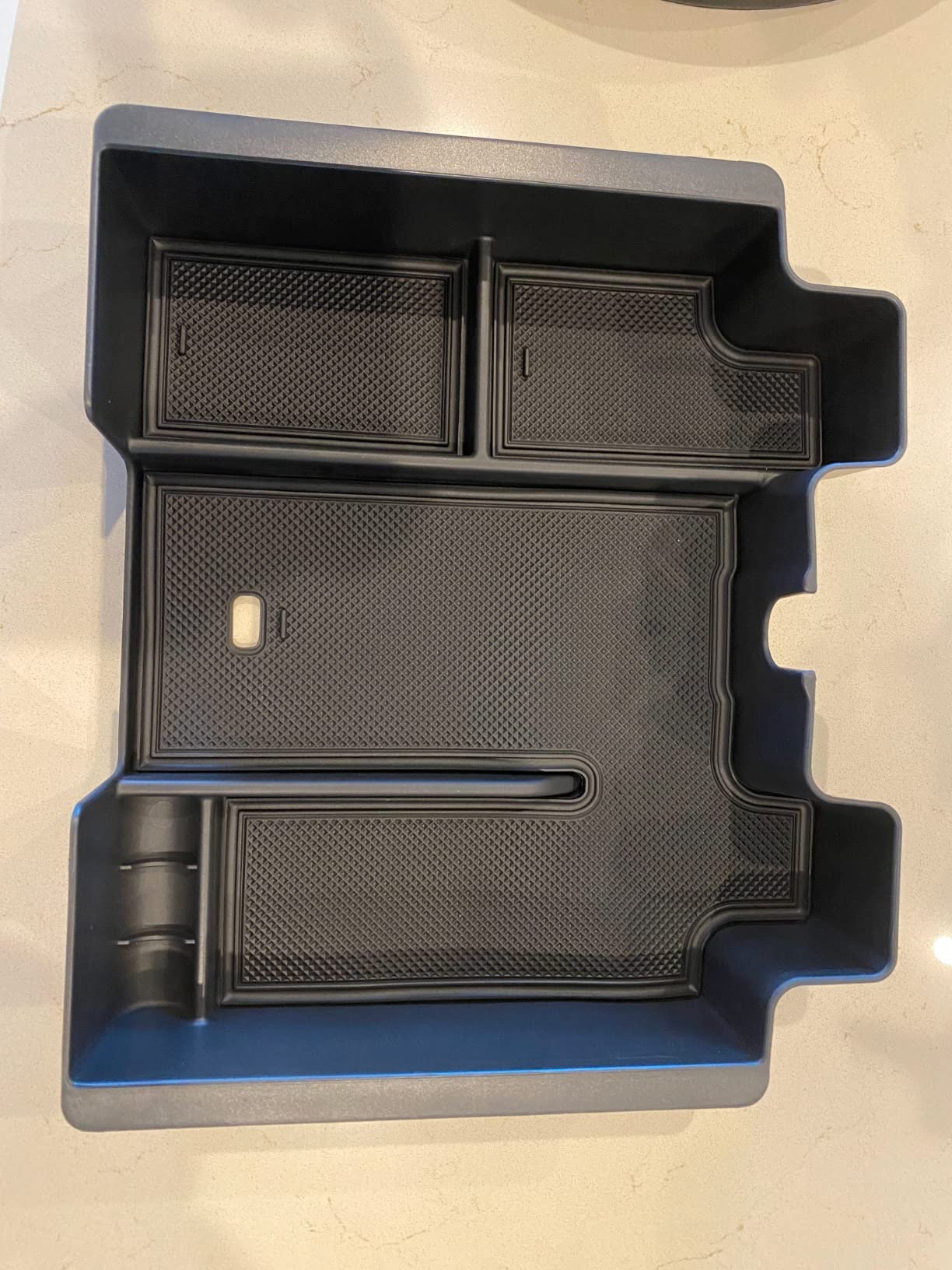 Center Console Organizer Tray for 2019-2022 Chevy Silverado/GMC Sierra 1500 | 2020-2022 2023 Silverado/Sierra 2500HD 3500HD Accessories Full Size Console Insert Tray, Full Console w/Bucket Seats ONLY customer photo 2