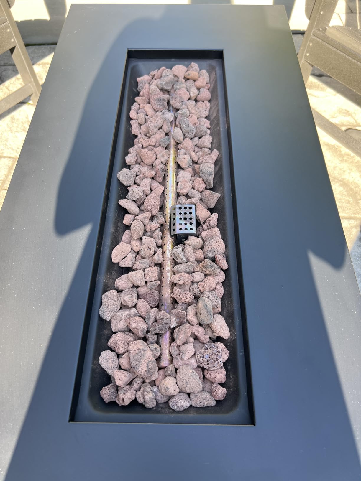 Ciays 42 Inch Gas Fire Pit Table, 60,000 BTU Propane Fire Pit for Patio customer photo 1