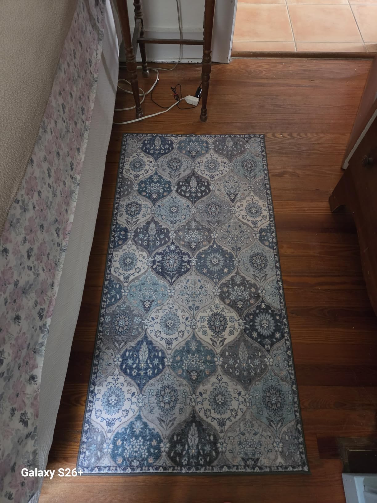 Lahome Moroccan Trellis Washable Rug, 2x3 Kitchen Rugs for Entryway Bathroom, Non-Slip Indoor Door Mat Ultra-Thin, Small Oriental Throw Carpet for Bedroom Entry Elise, Cream/Multi customer photo 2