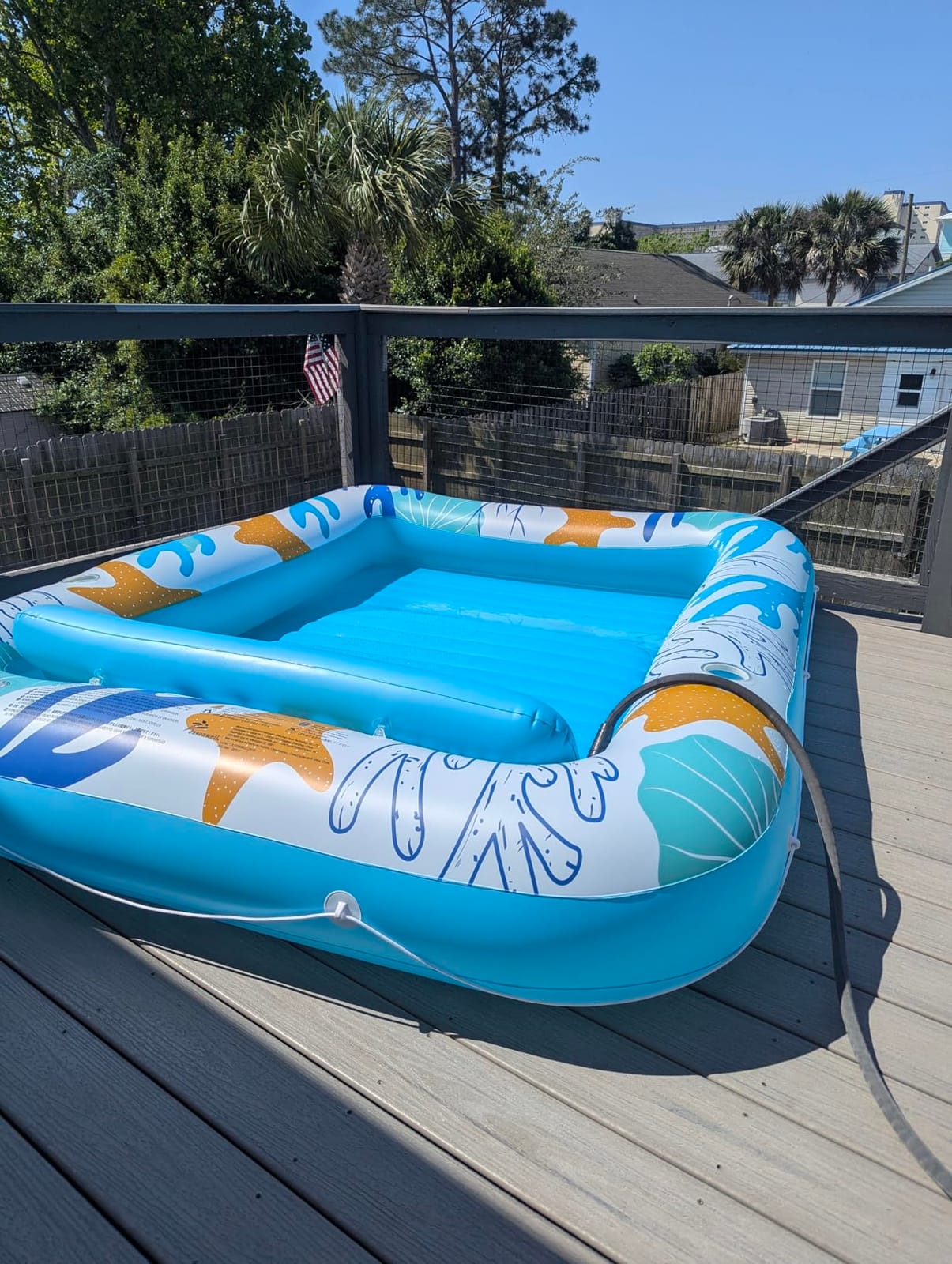 Inflatable Tanning Pool Lounger Float - Jasonwell 4 in 1 Sun Tan Tub Sunbathing Pool Lounge Raft Floatie Toys Water Filled Tanning Bed Mat Pad for Adult Blow Up Kiddie Pools Kids Ball Pit customer photo 1