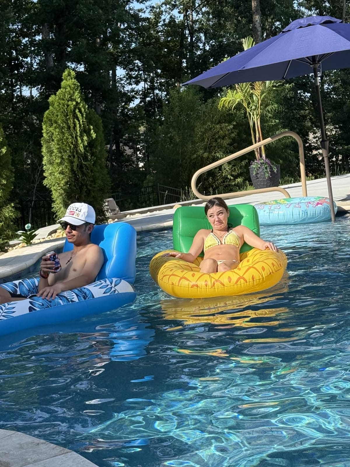 Jasonwell Inflatable Pool Float Adult - Pool Floaties Lounger with Cup Holders customer photo 2