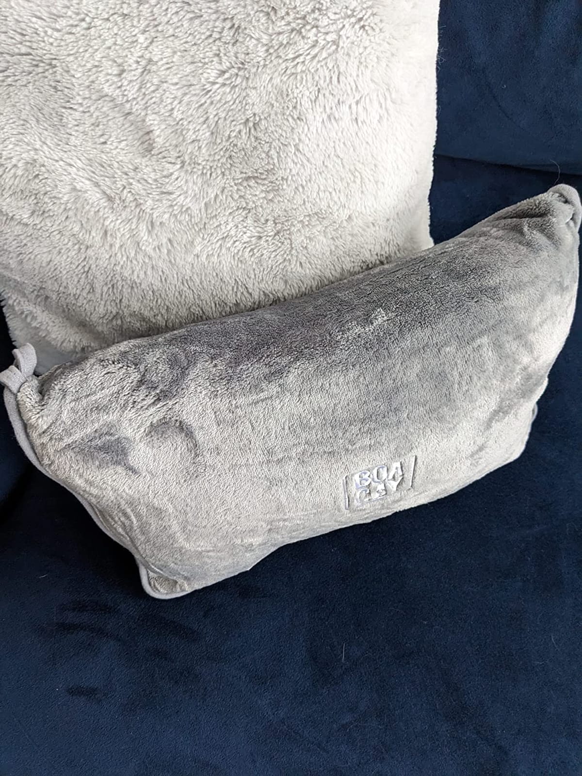 Soft & Warm Travel Blanket for Airplane & Car - Long Flight Essential for Women, Men, Kids - Compact Pillow with Luggage Sleeve & Backpack Clip customer photo 1