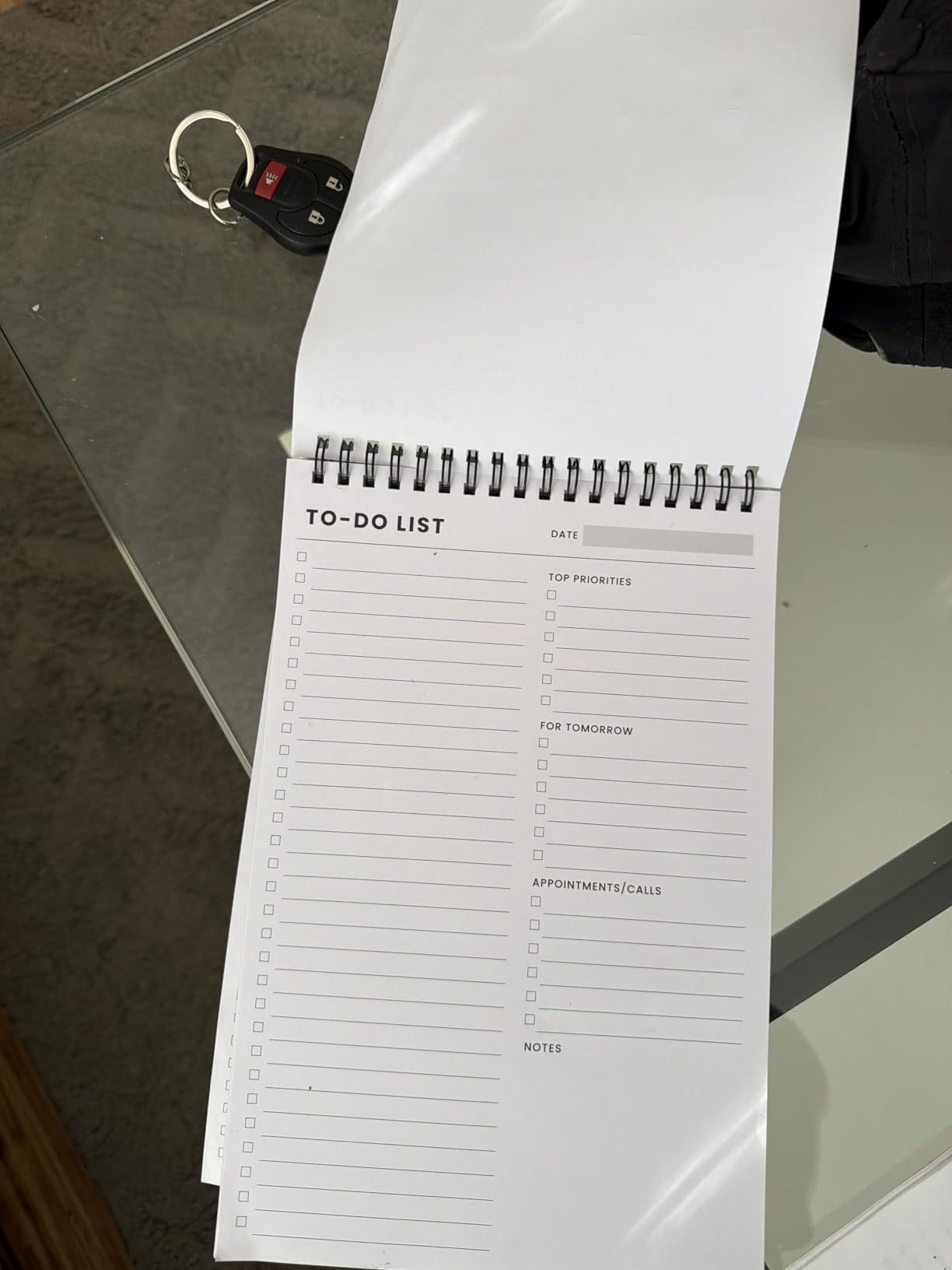 To Do List Notepad with Multiple Functional Sections, Spiral Daily Planner | 6.5 x 9.8