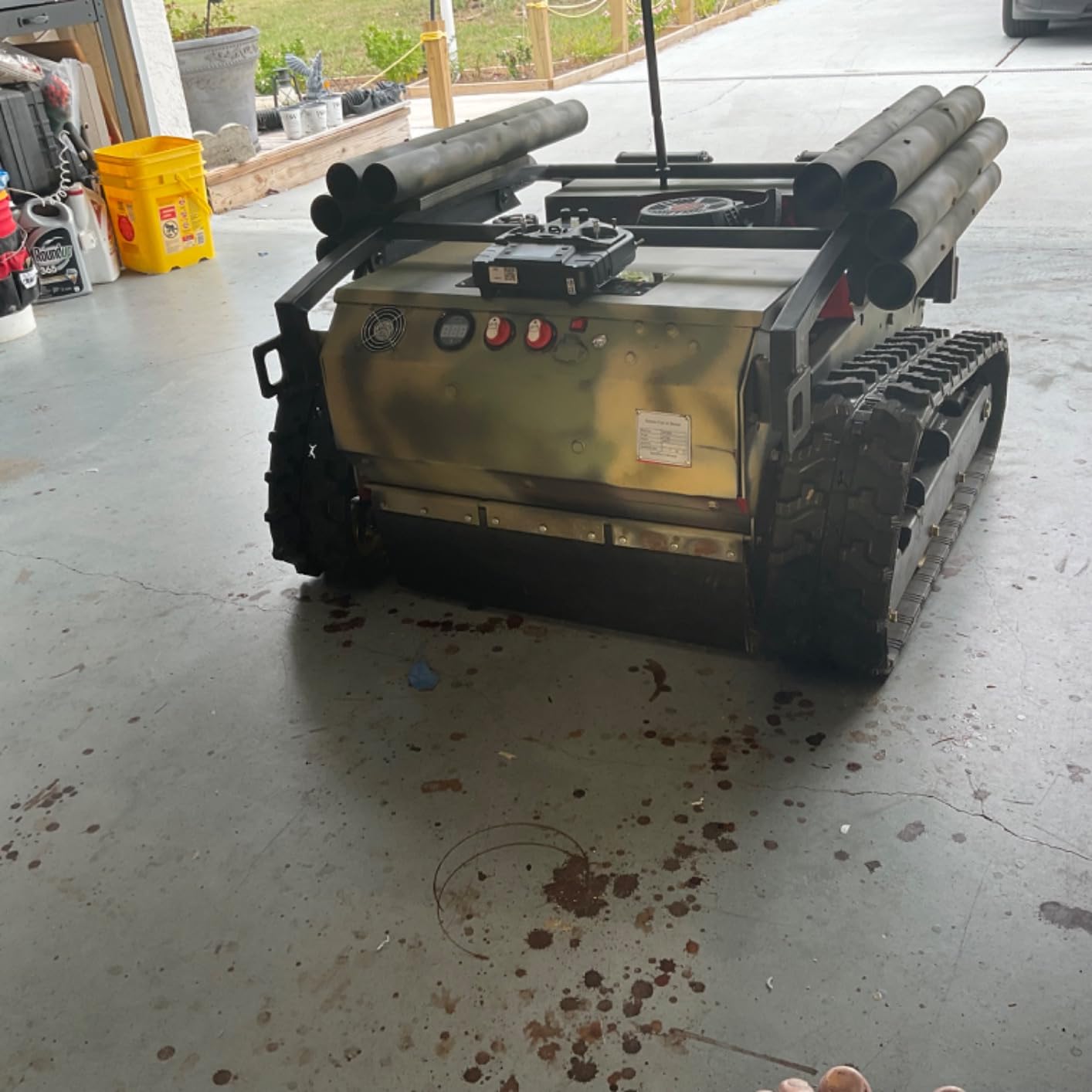Remote Controlled Lawn Mower| 55° Slope Capability | Hybrid Self-Charging Dual Battery | Brushless Motors | Zero Turn | Adjustable Cutting Deck (Mower) customer photo 1