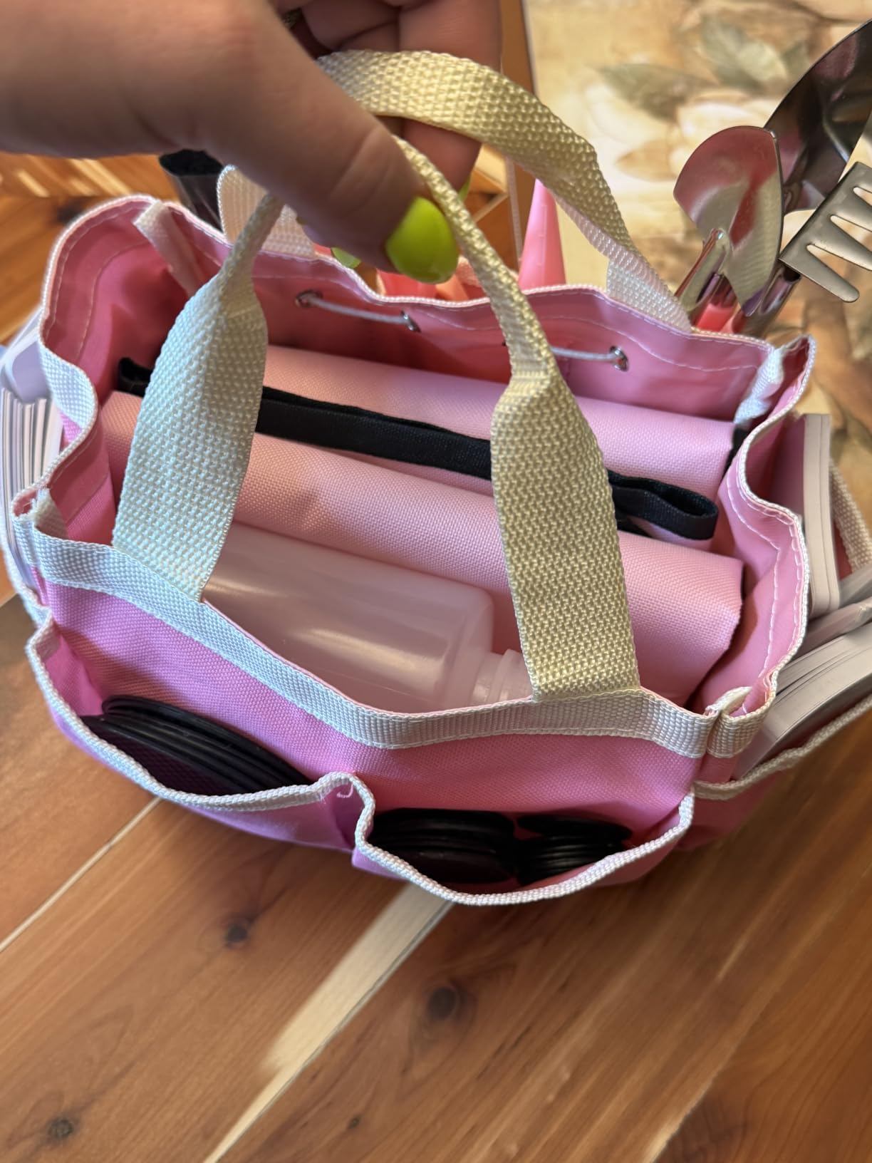ANPHSIN 44pcs Small Gardening Tools Gifts for Women Beginners, Green | Garden Hand Tools Set for Indoor Succulent, Bonsai, Plants Transplanting, Included Bag/Repotting Mat/Shovel/Labels customer photo 1