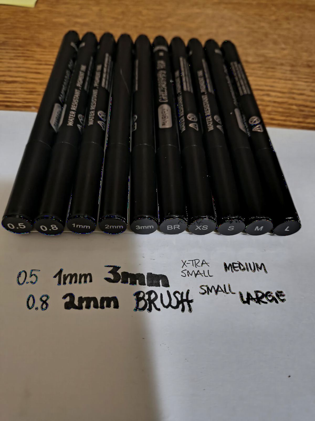 PANDAFLY Calligraphy Pen, 10 Size Calligraphy Pens for Writing, Brush Pens Calligraphy Set for Beginners, Hand Lettering Pen for Art Drawing, Sketching, Scrapbooking customer photo 2