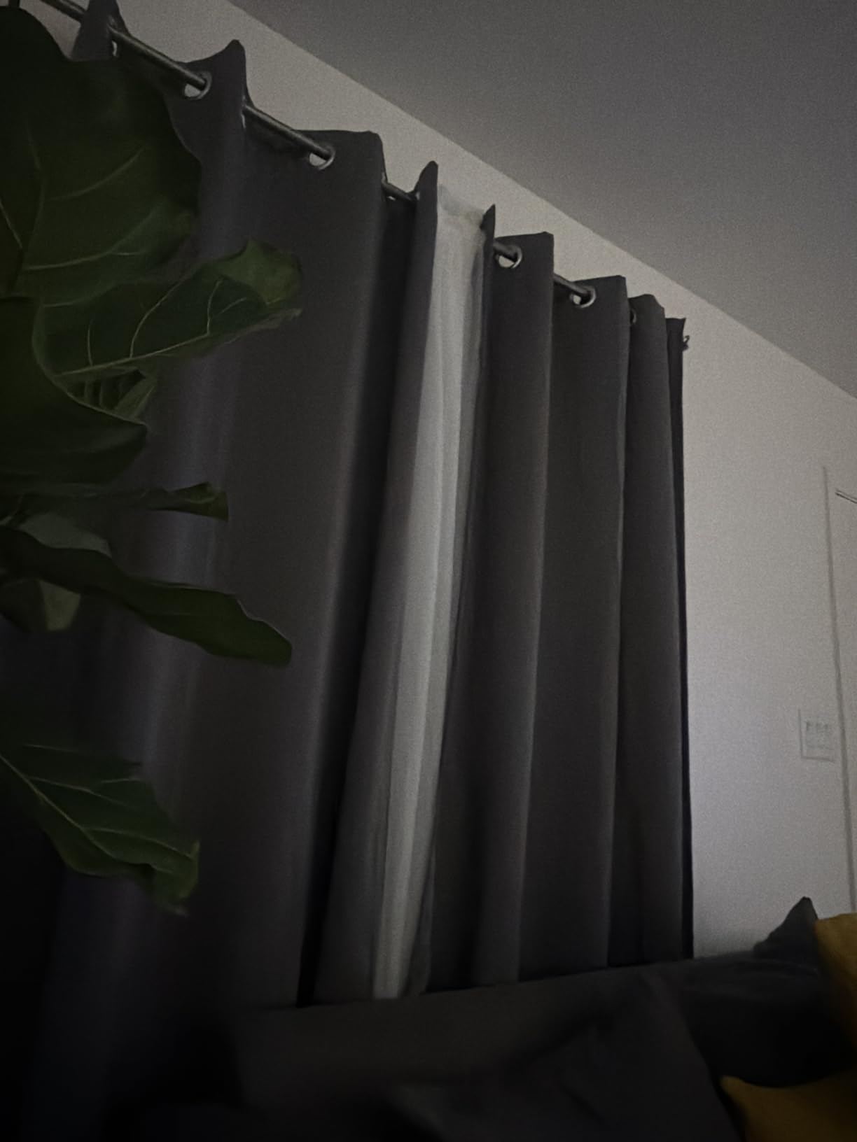 NICETOWN Blackout Curtains Drapes for Living Room - Thermal Insulated Solid Grommet Sound Reducing Energy Saving Window Treatments Natural customer photo 1