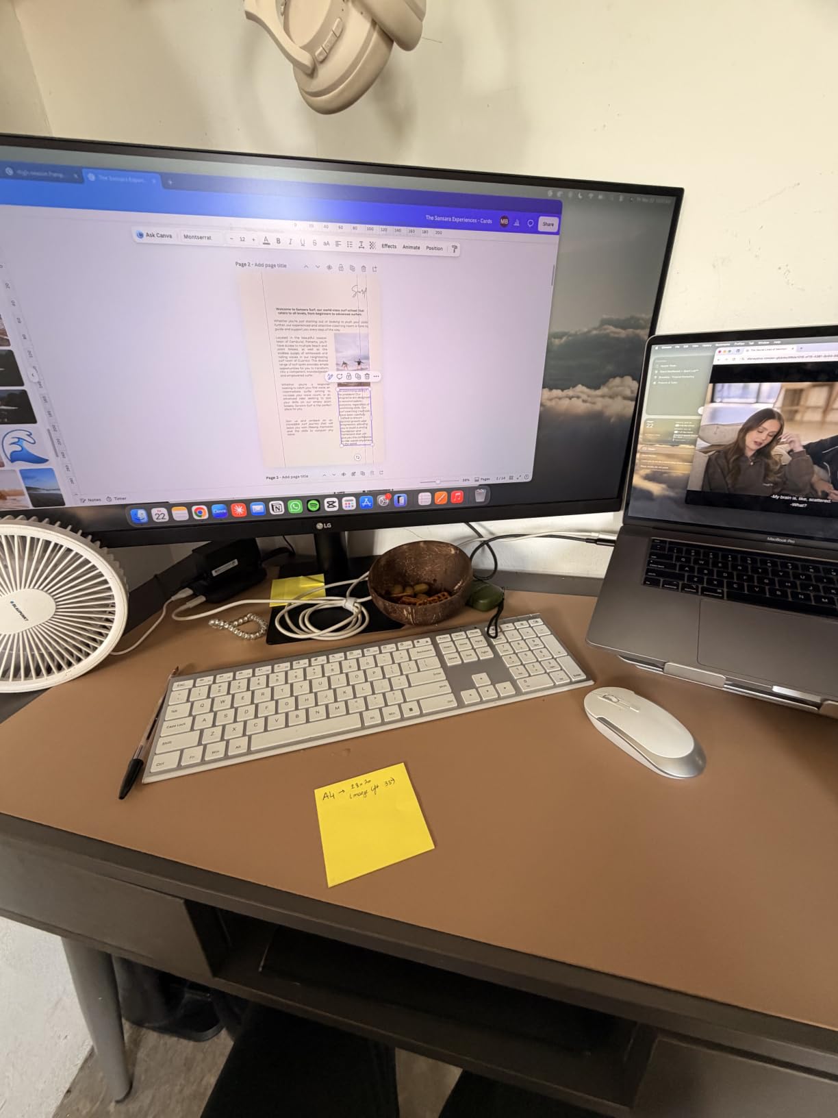YSAGi Double-Sided Desk Pad, 31.5