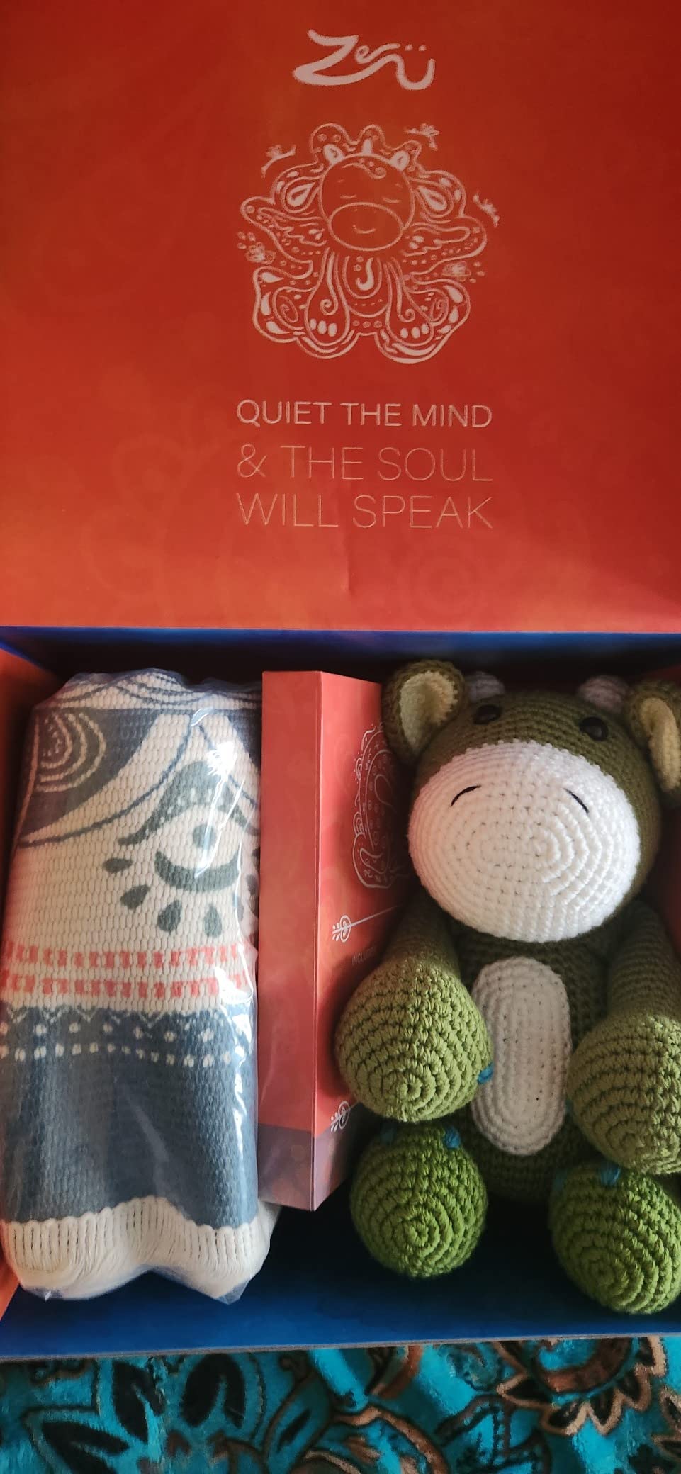 Kids Meditation Kit with Mandala Rug, Meditation Companion, Breathing Exercises, Mindfulness Guide & Affirmation Cards - Foster Positive Mindset and Inner Peace for Children (Mom's Choice Award) customer photo 1