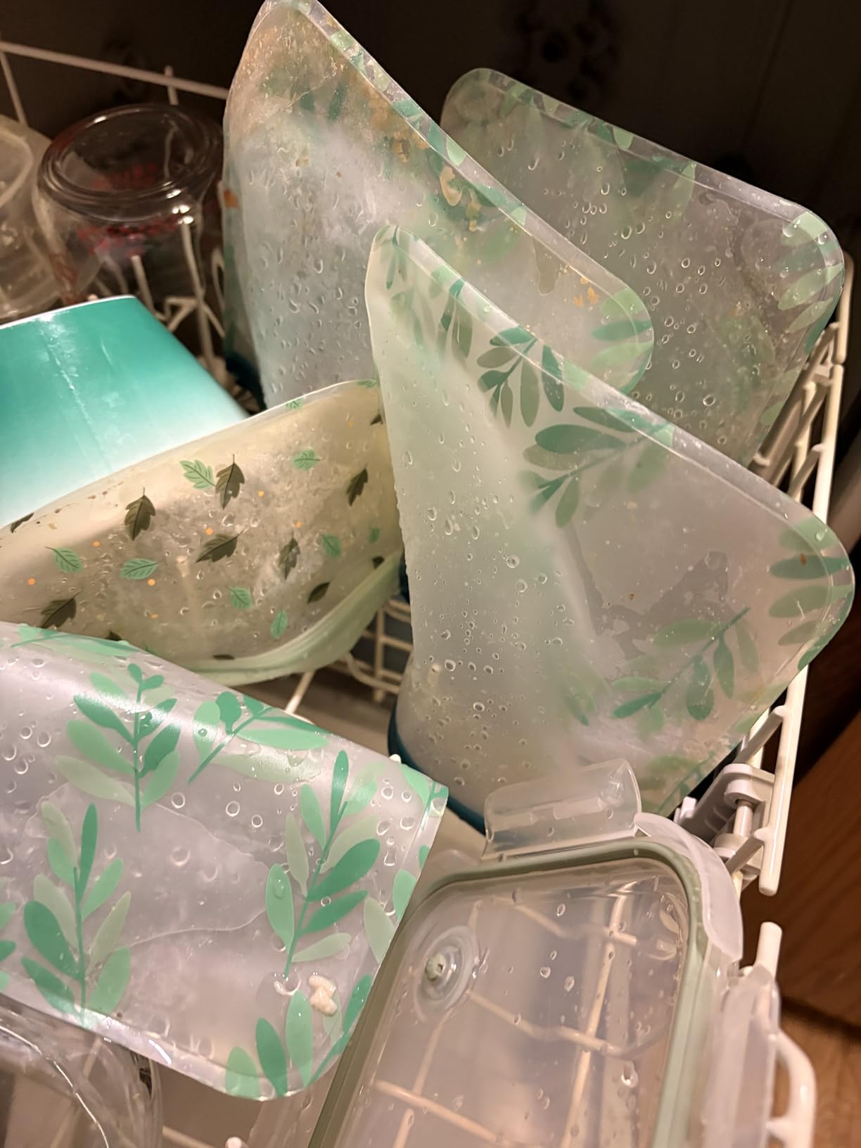 10 Pack Dishwasher Safe Reusable PEVA Food Storage Bags customer photo 2