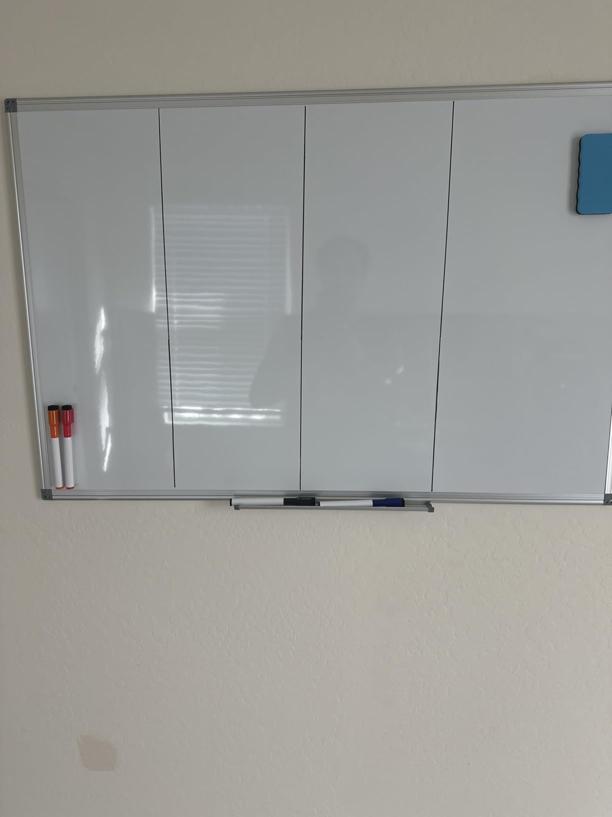 Double-Sided White Board Dry Erase Magnetic Whiteboard Wall 24x18 Silver | Smooth Write & Clean, Durable 11-Layer, Aluminum Frame, Easy Wall Mount & Hanging, Full Kit for Home, Office, School customer photo 1