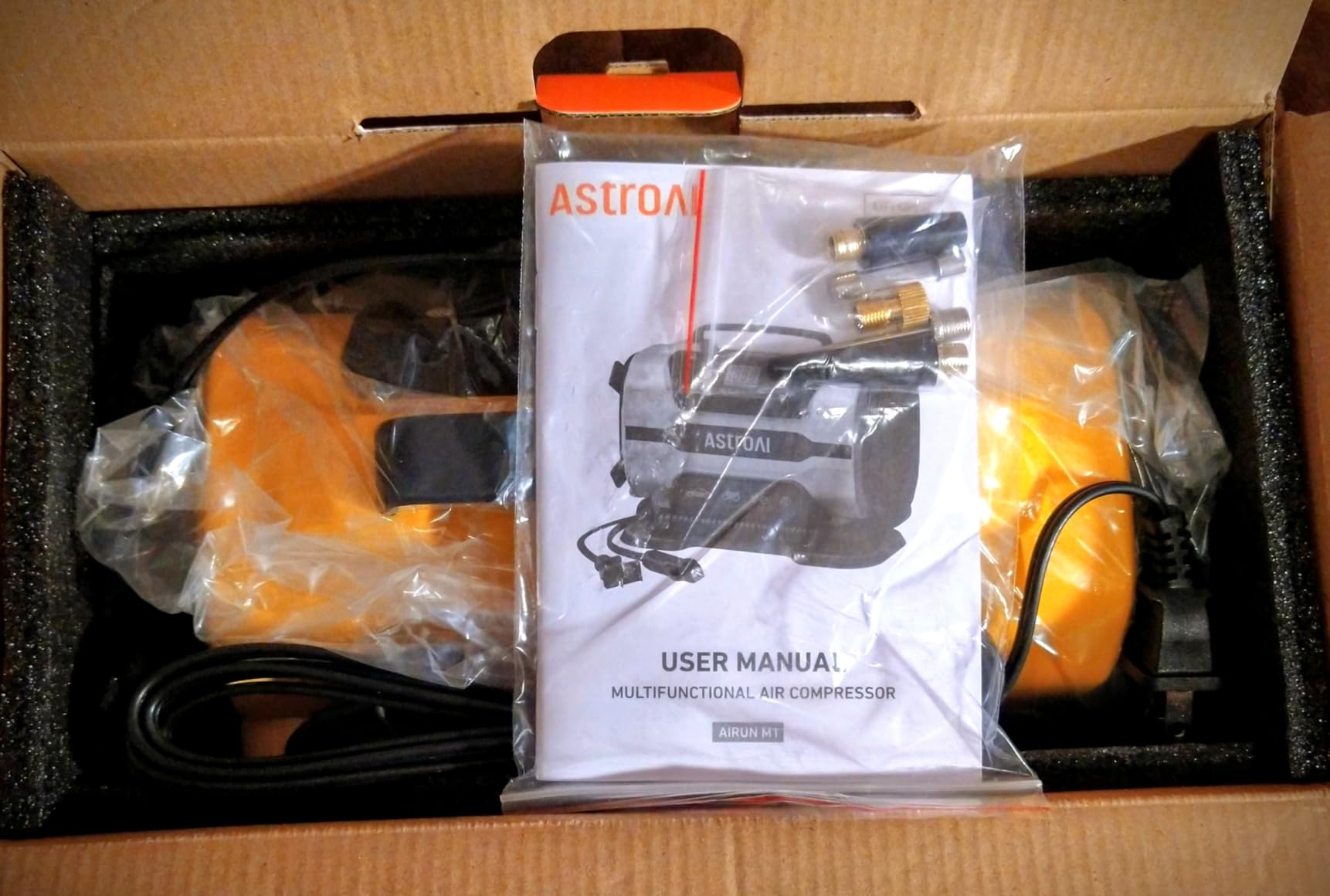 AstroAI Tire Inflator Portable Air Compressor, 12V DC/120V AC Dual Power customer photo 1