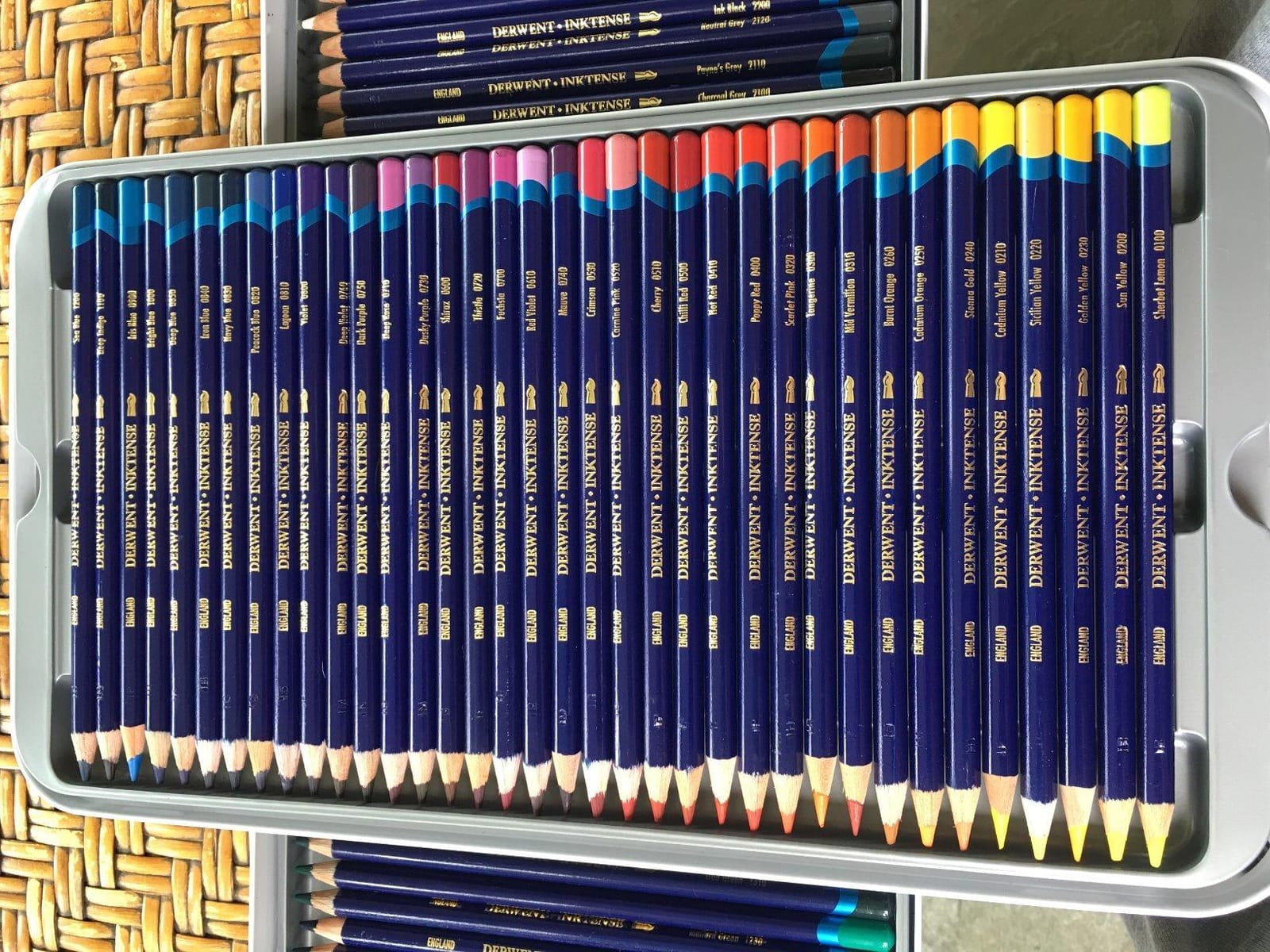 Derwent Inktense Pencils Art Set, 100 Permanent Watercolor Pencils Set in Tin, Premium Colored Pencils for Adults, Water-Soluble Indelible Pencil Collection, 4mm Core, Professional Quality customer photo 1