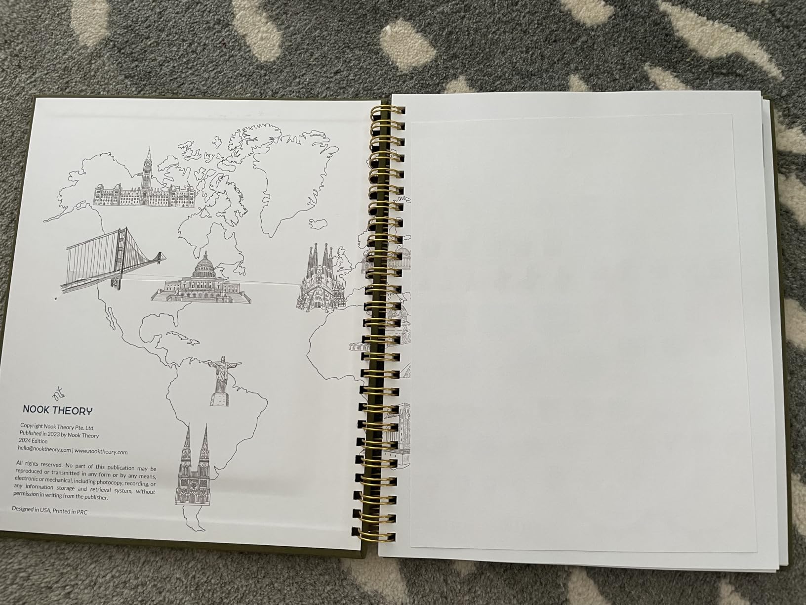 Personalized Travel Journal for Women, Men - Linen Travelers Notebook, Adventure Book with Prompts, Perfect for Travel Gifts (Ocean) customer photo 2
