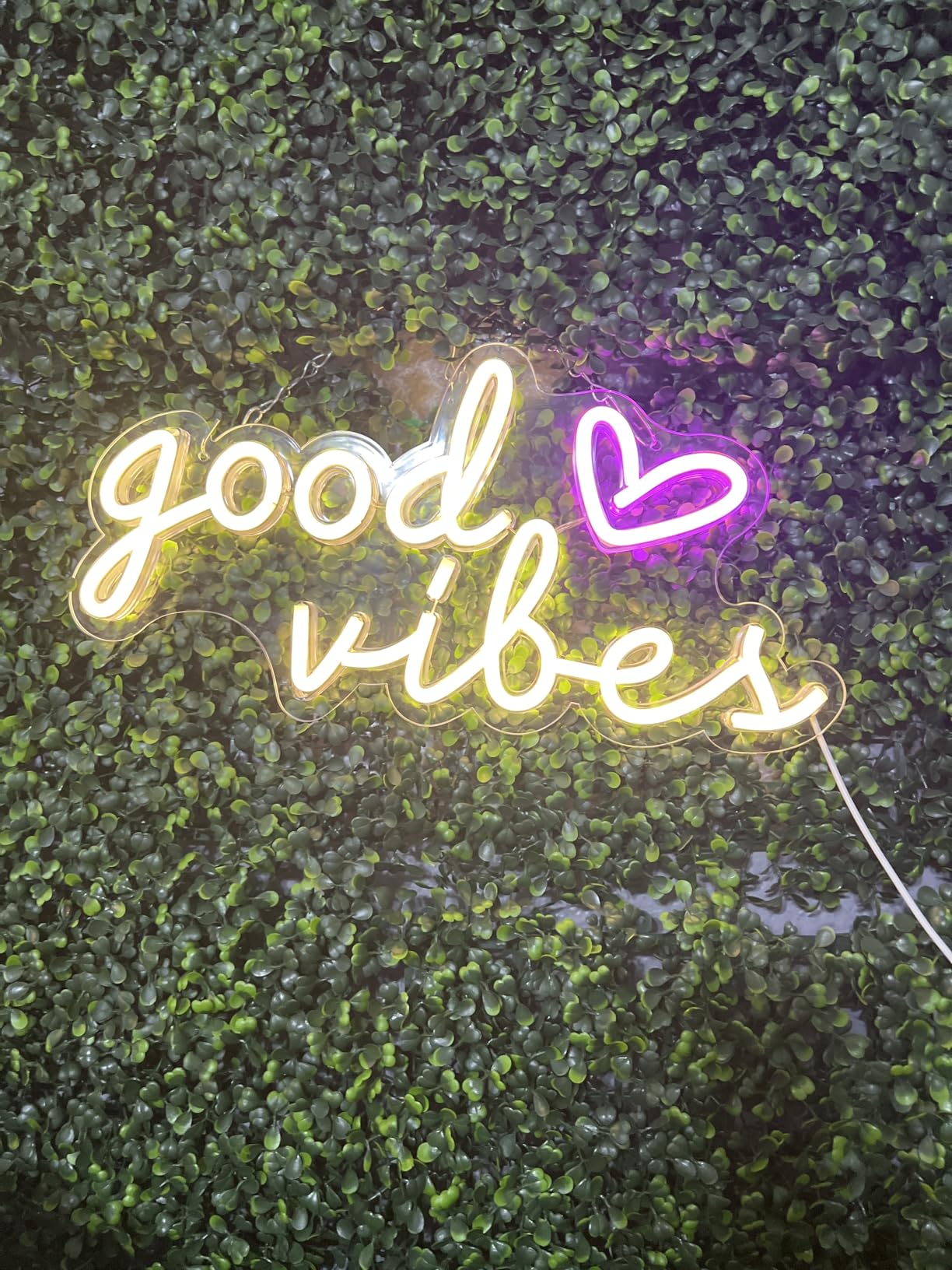 HOHOSIGN Good Vibes Neon Sign for Wall Decor Neon Lights Sign, 16