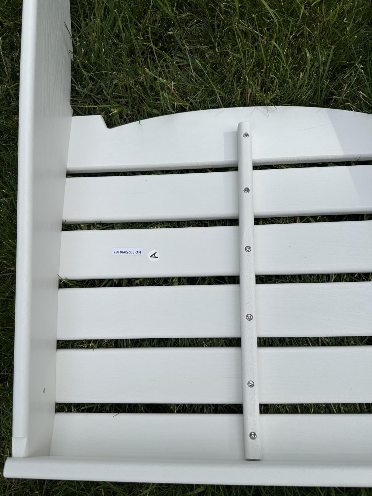 Folding Adirondack Chair with Cup Holder, HDPE All-Weather, Navy - SGS Tested, Faux Wooden Textured, Heavy Comfortable customer photo 2