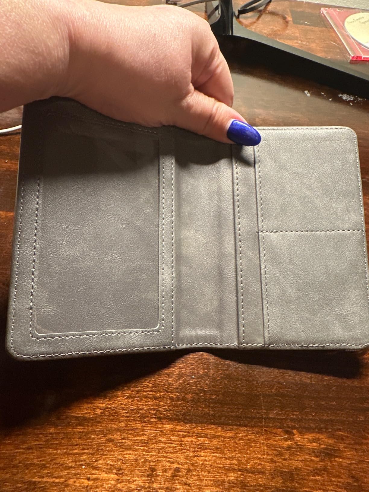 Stouchi AirTag Passport Holder - Slim RFID Travel Wallet | Ultra-slim, Waterproof PU Leather, 5 Card Slots, RFID Blocking, AirTag Slot - Perfect for US Passports, Snug for EU customer photo 2