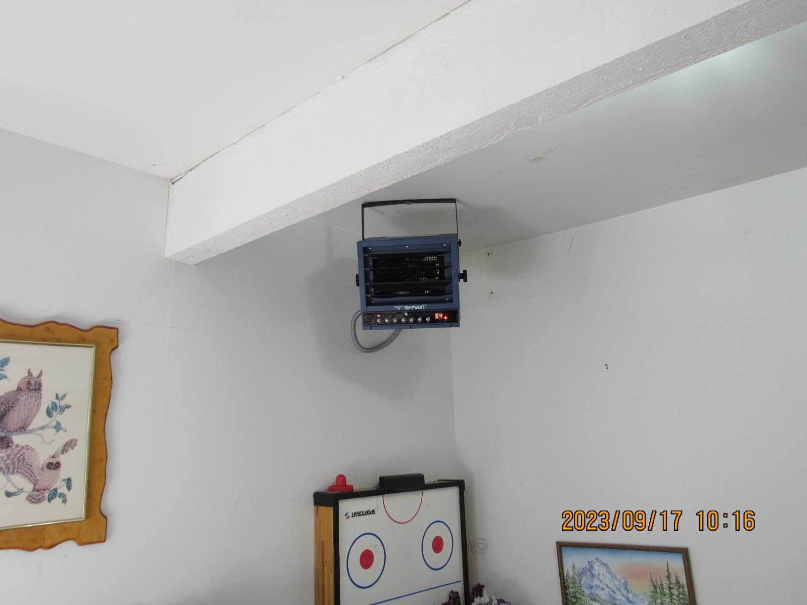 TEMPWARE Garage Heater Electric 240V, 5000-Watt Hardwired Ceiling Mount Shop Heater with ECO Mode, 240-Volt Hardwired with Full-Function Remote and 12-Hour Timer, Ideal for Workshop customer photo 2
