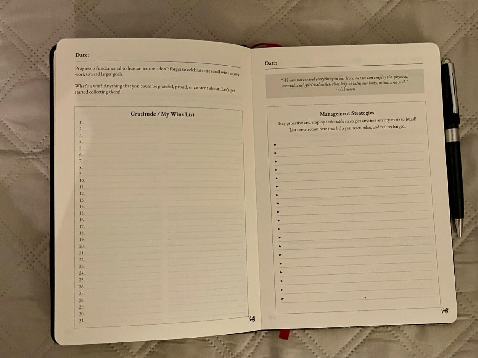 Calm Collective Guided CBT Anxiety Relief Journal Kit for Mental Health Therapy with Free Pen Included, Mindfulness Self Care Prompts, Gratitude & Habit Tracker, Wellness Gift Diary Notebook customer photo 1