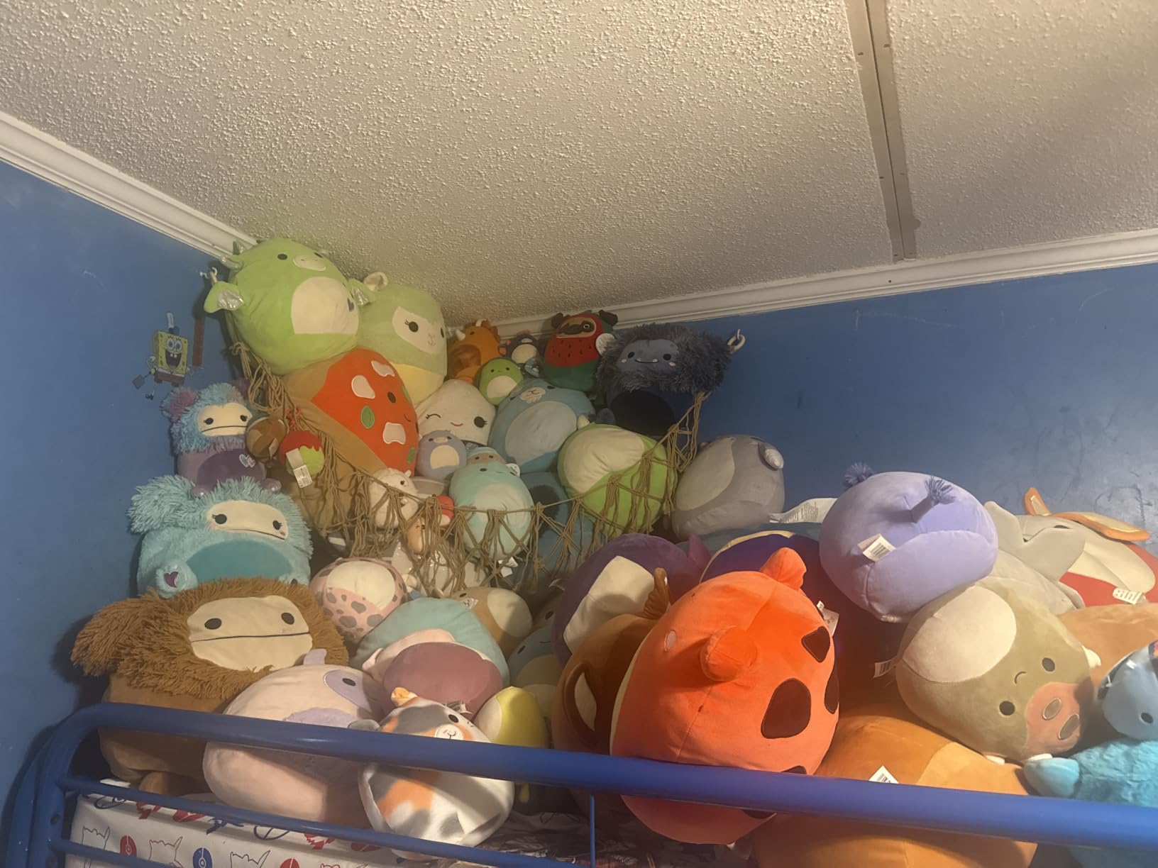 Stuffed Animal Storage Hammock Corner Net - Pink Room Christmas Decor for Teen Girls - Toys Storage Hanging Stuff Animal Organizer Holder Cute Stuff - Boho Nursery Dorm Bedoom Decor Aesthetic customer photo 2
