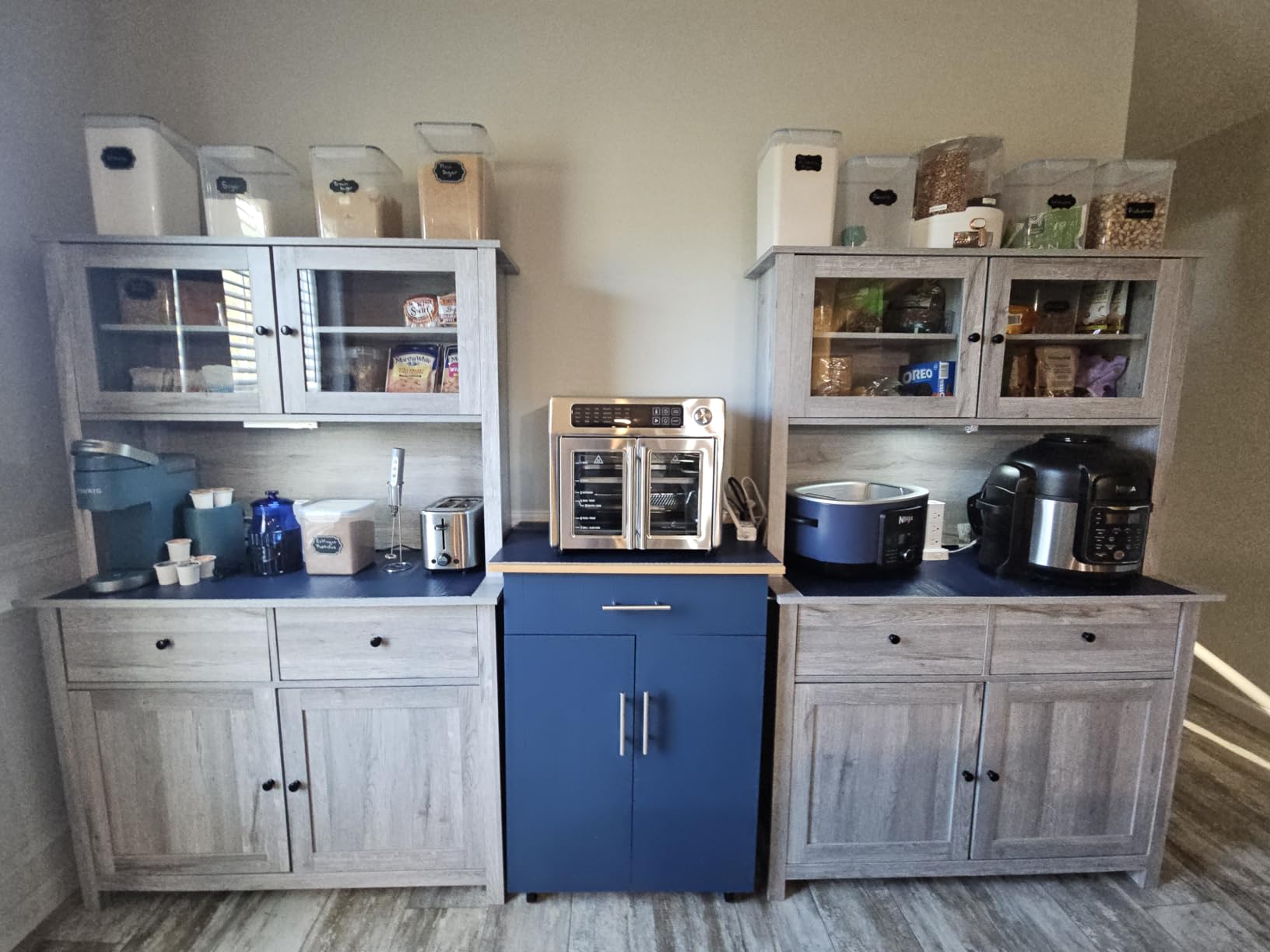 SUNLEI Kitchen Island with Storage, 26