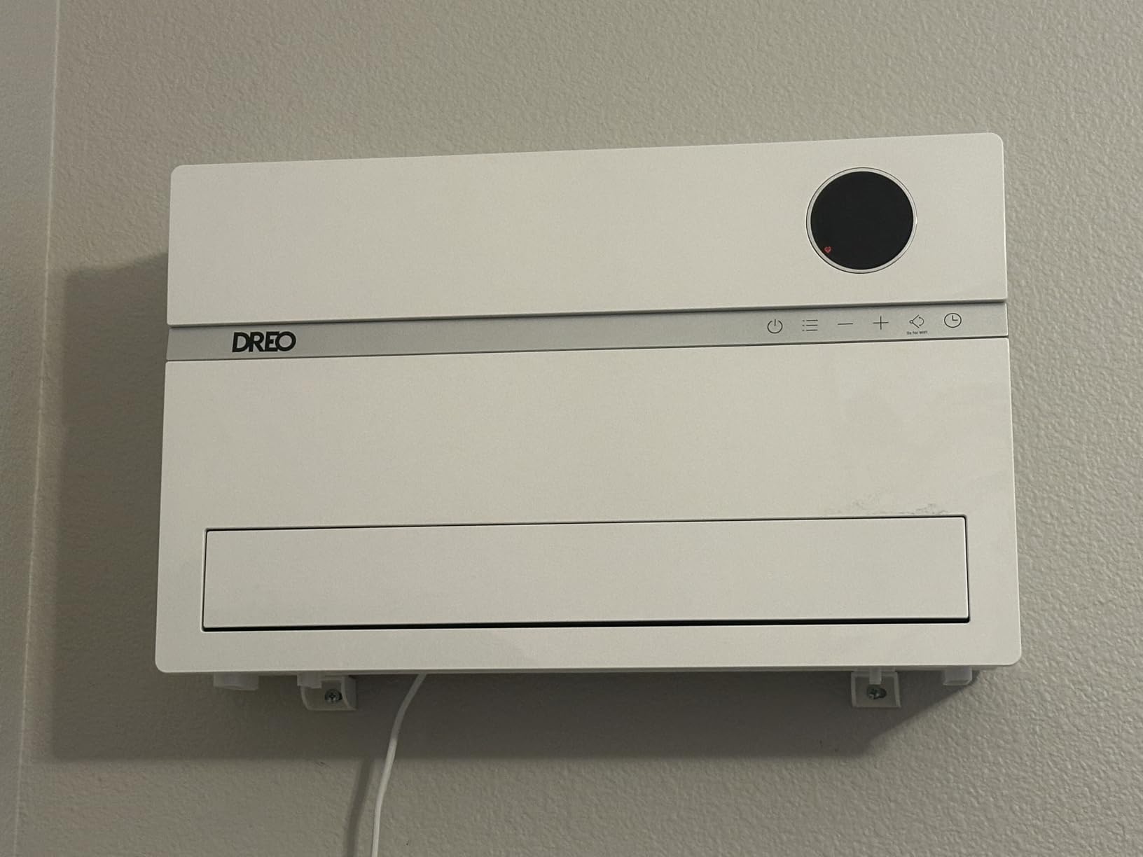 DREO Smart Wall Heater, 1500W Space Heater for Bedroom, White, Standard customer photo 1