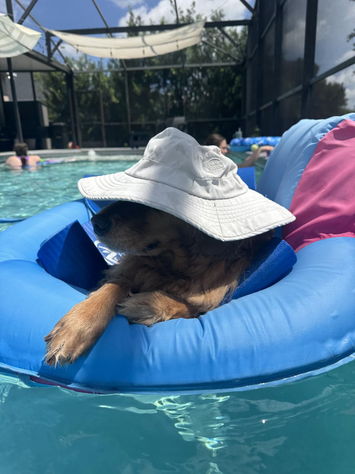 SwimWays Spring Float Recliner, Fast-Inflating Adult Pool Lounger customer photo 1